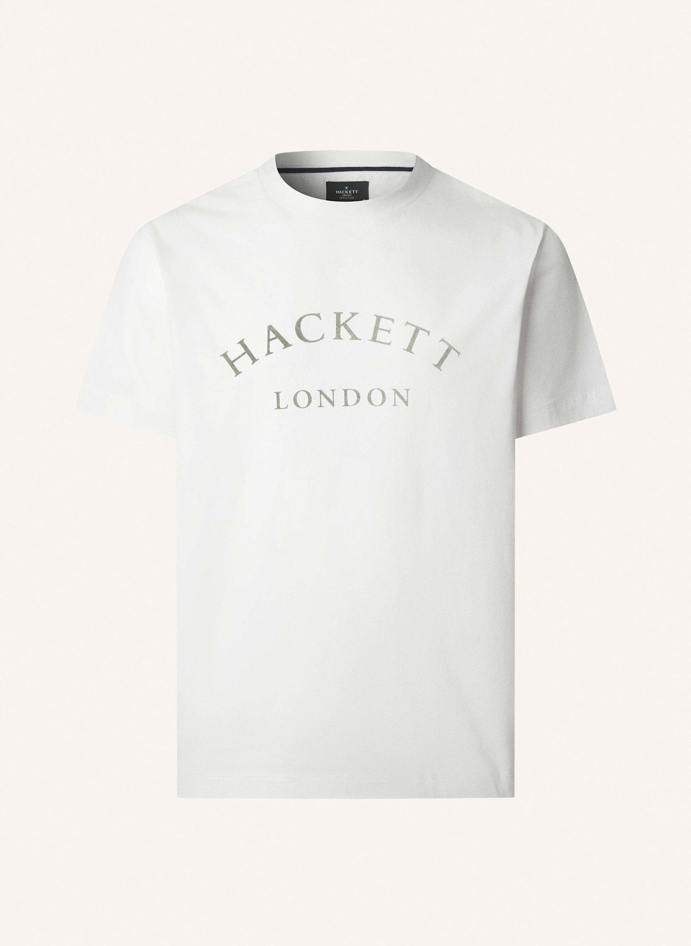 HACKETT LONDON T-Shirt HERITAGE ESS TEE: CREME