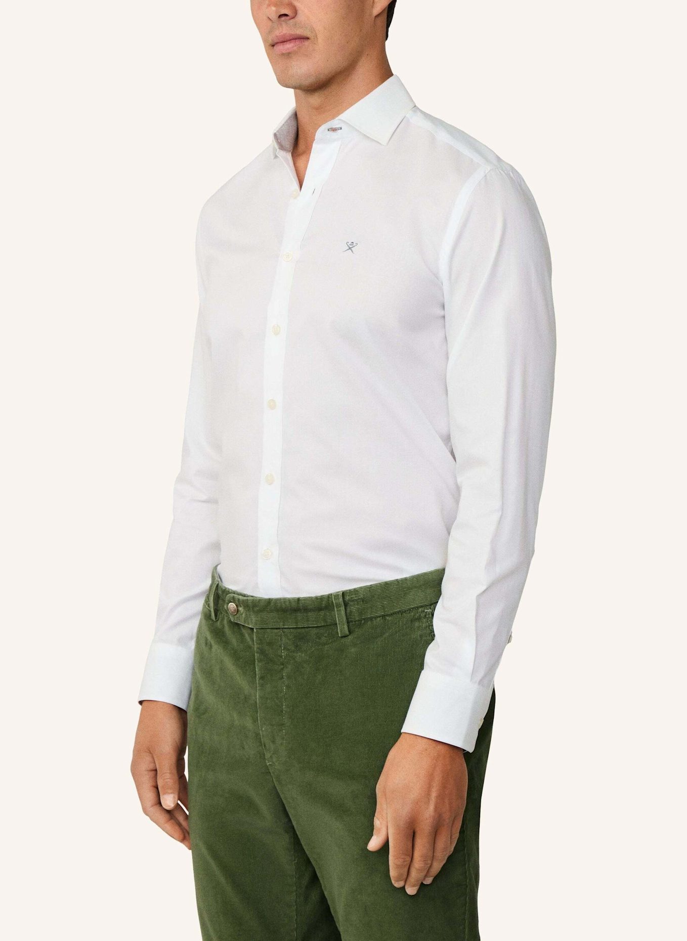 HACKETT LONDON Freizeithemd HBONE MULTI: WEISS