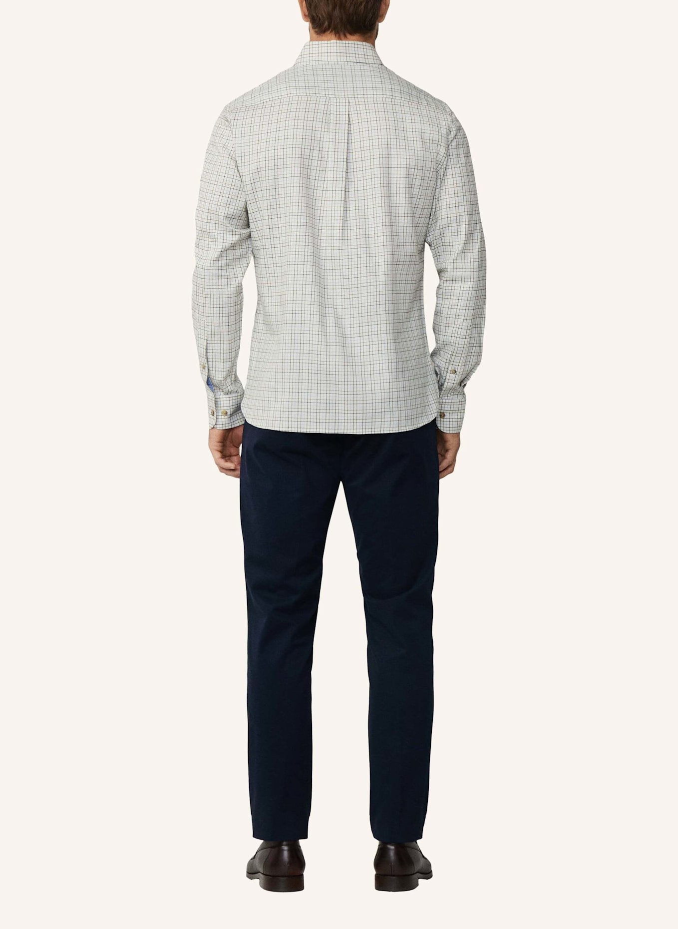 HACKETT LONDON Freizeithemd FLANNEL TATTERSALL: GRÜN