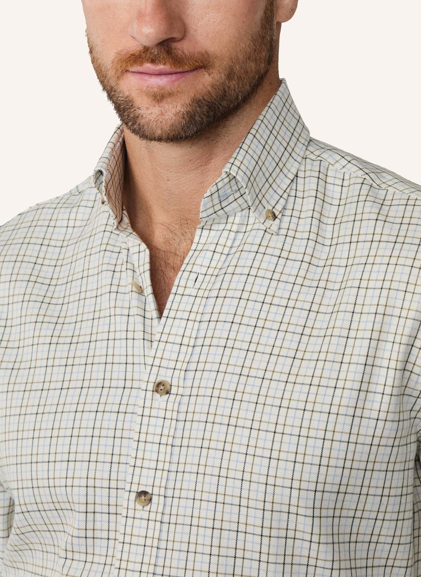 HACKETT LONDON Freizeithemd FLANNEL TATTERSALL: GRÜN