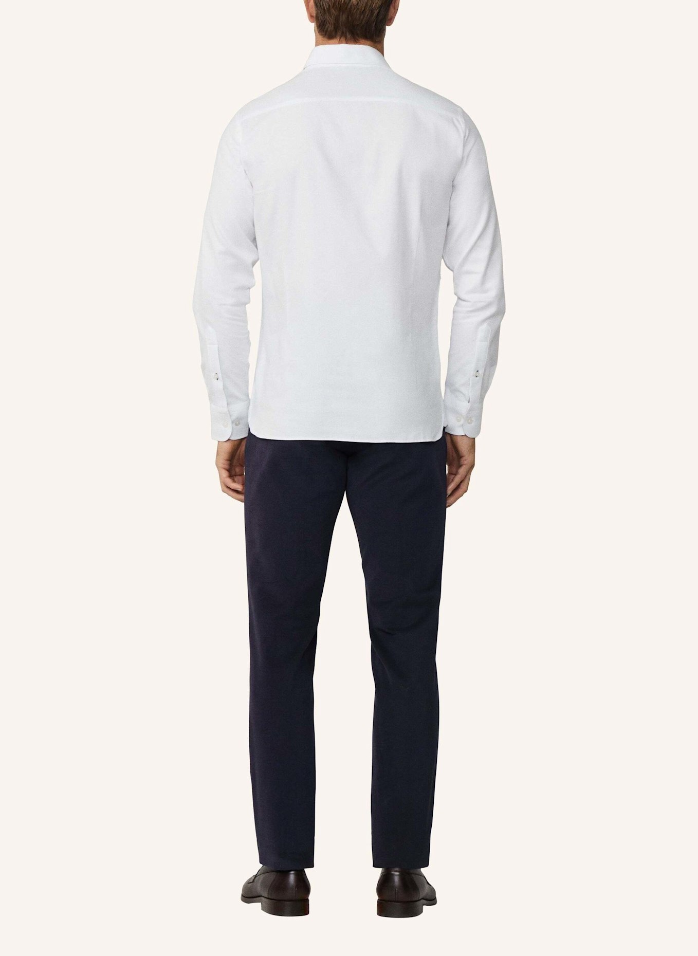 HACKETT LONDON Freizeithemd FLANNEL TAPE: WEISS