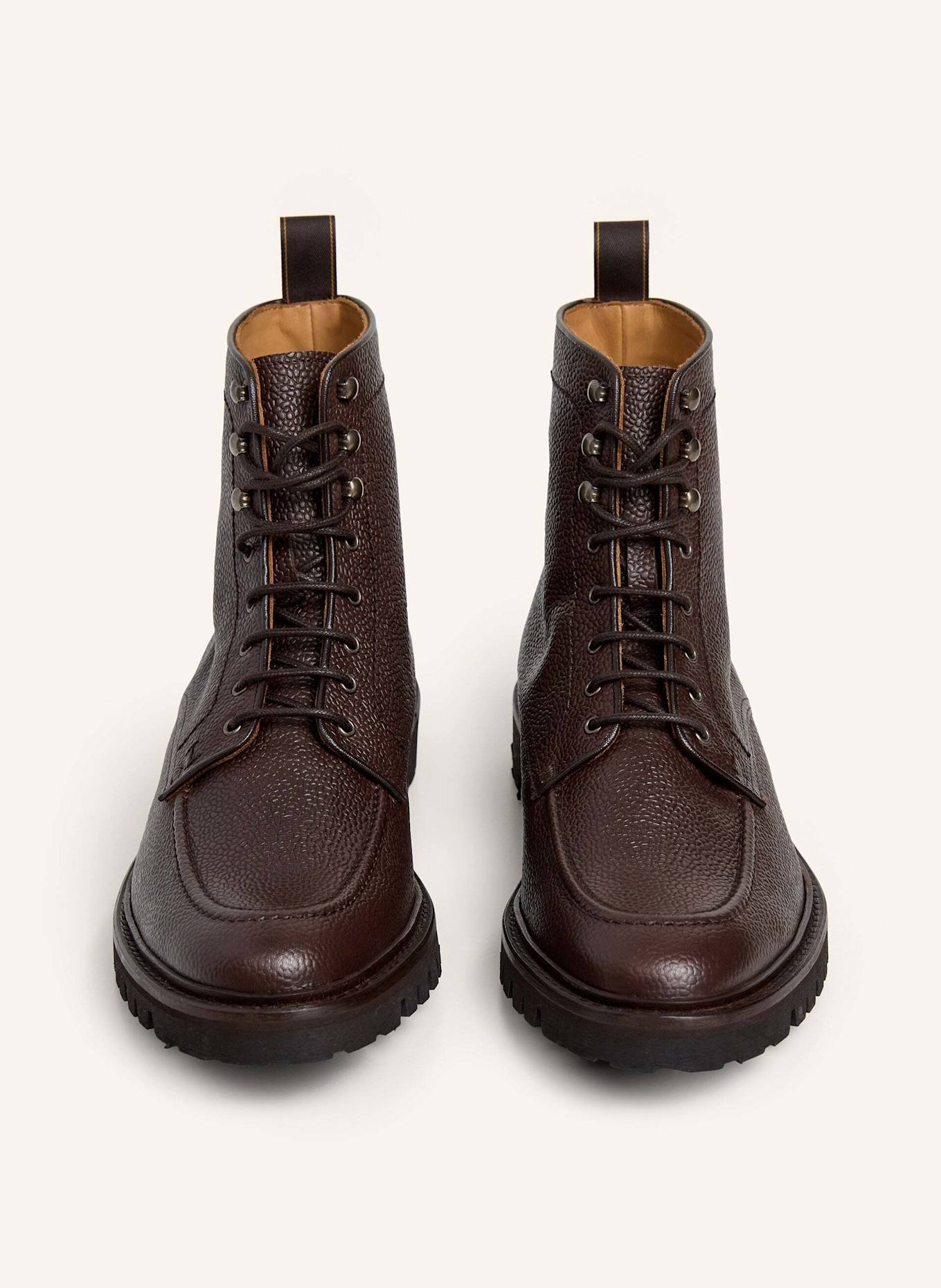 HACKETT LONDON Boots SLOANE APRON: DUNKELBRAUN