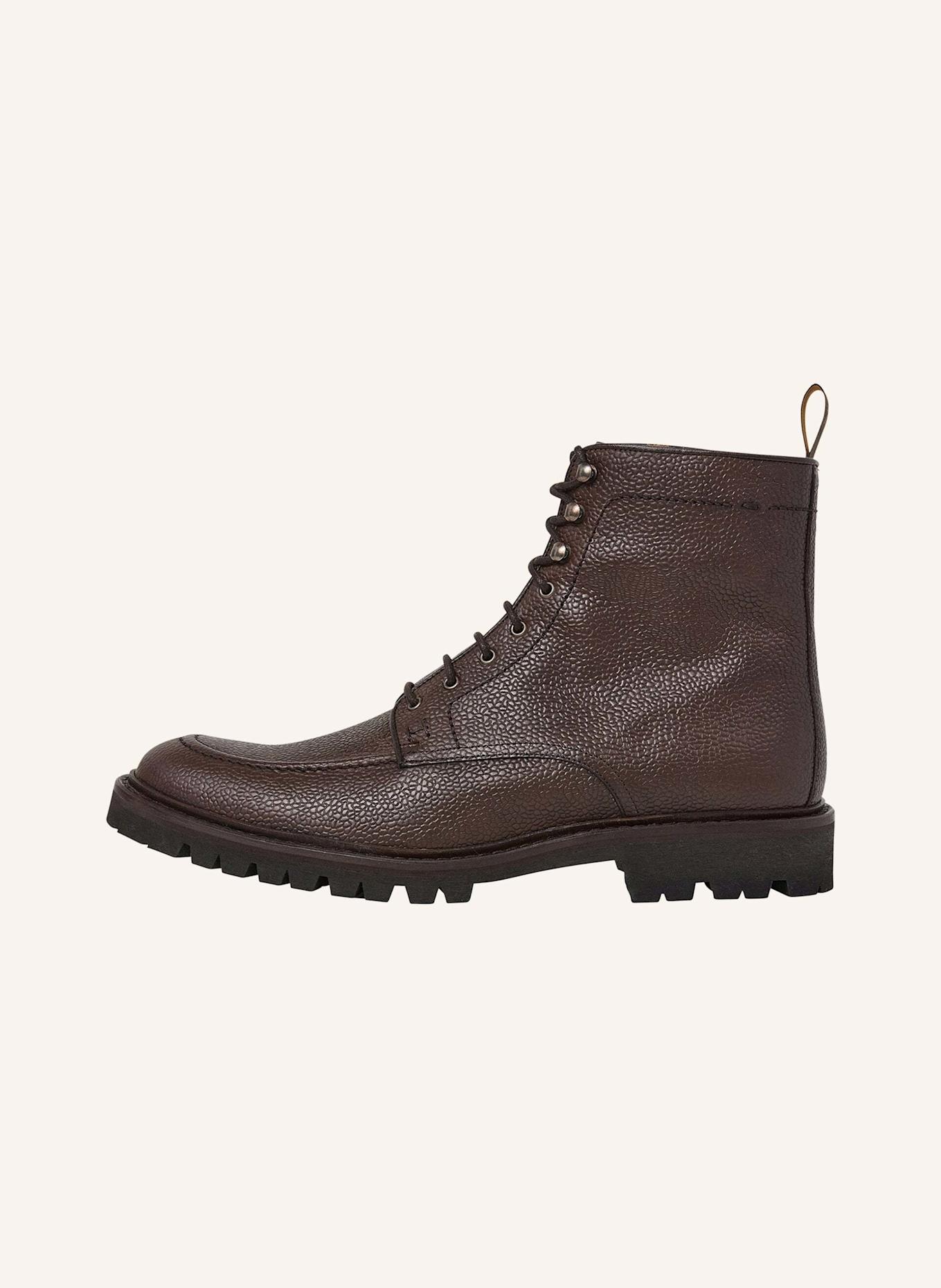 HACKETT LONDON Boots SLOANE APRON: DUNKELBRAUN
