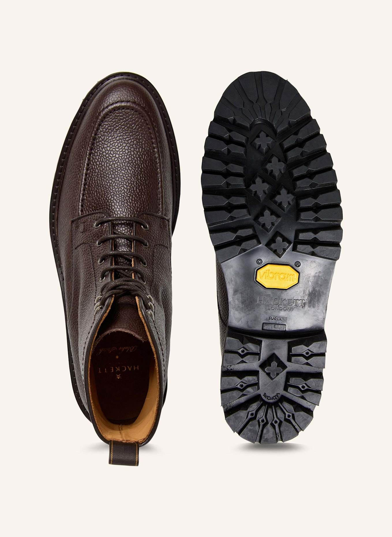 HACKETT LONDON Boots SLOANE APRON: DUNKELBRAUN