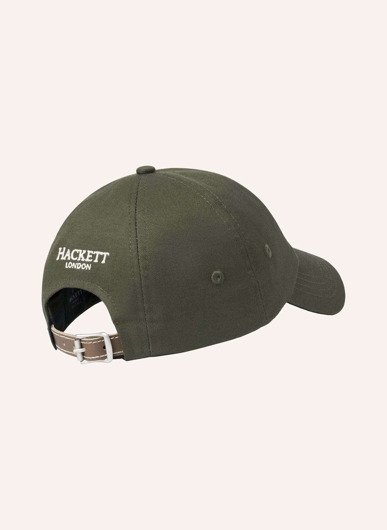 HACKETT LONDON Cap HRTG PEAKS TWILL CAP: GRÜN
