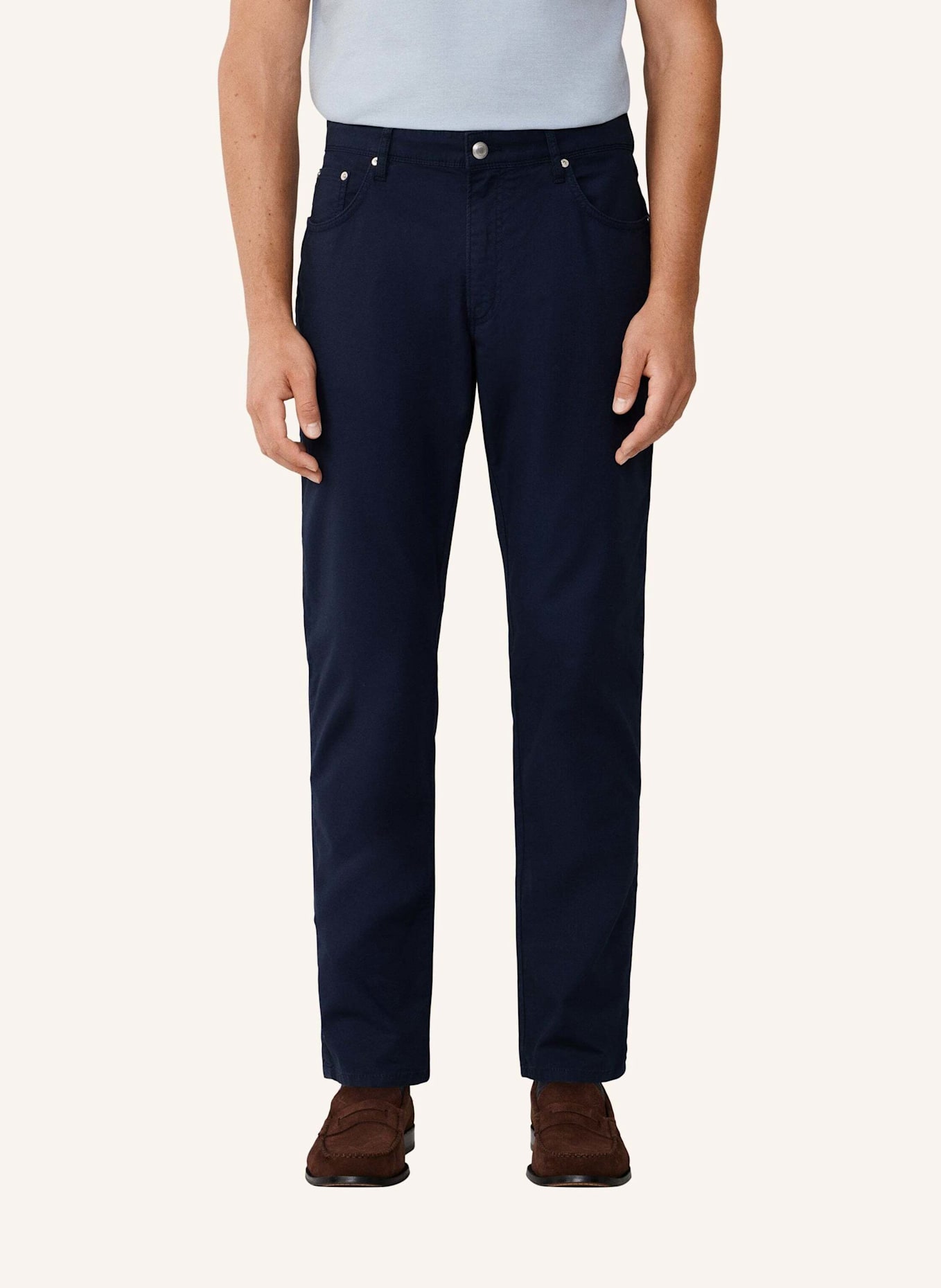 HACKETT LONDON 5-Pocket PD TEXTURE 5PKT: BLAU