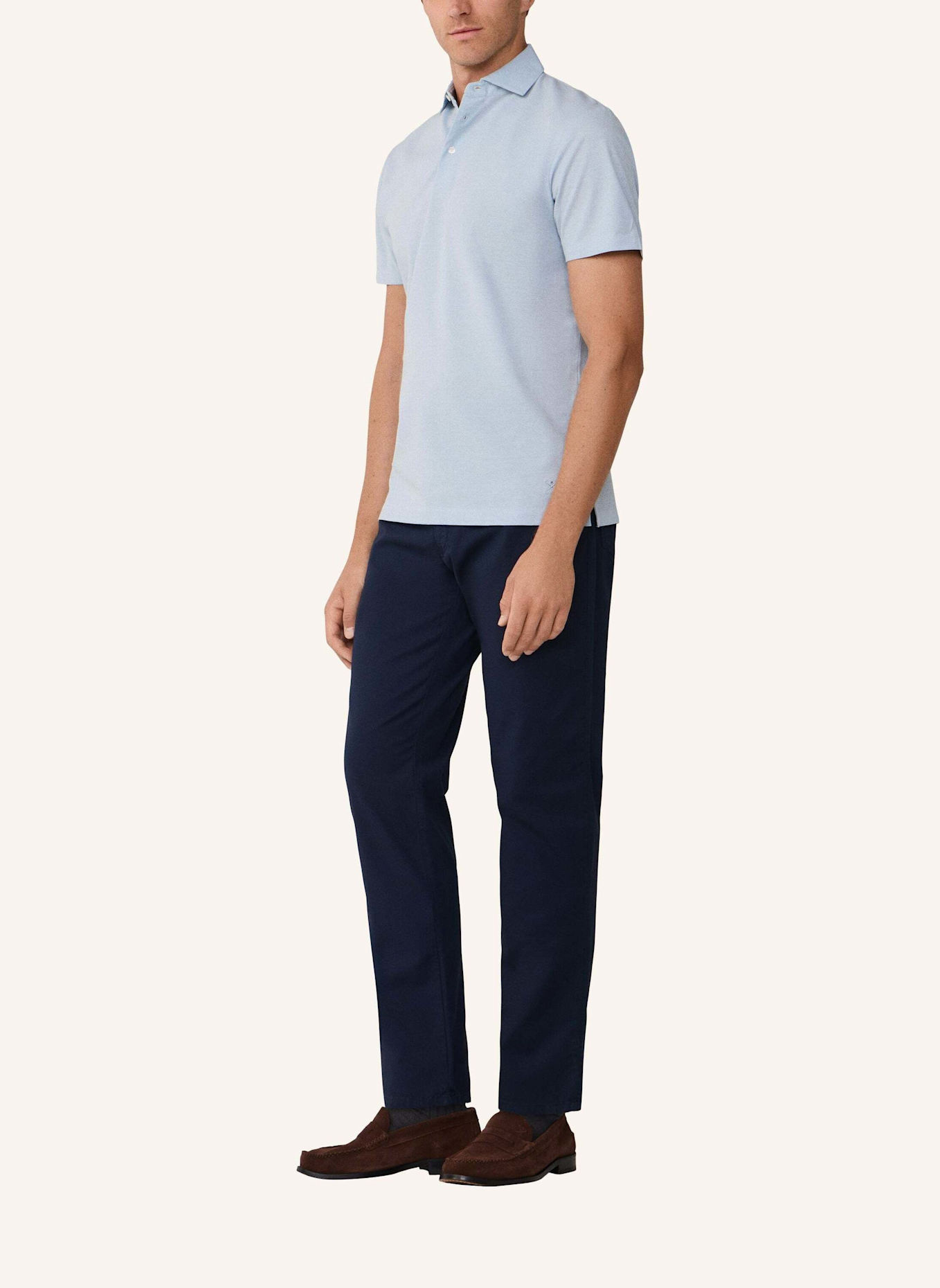 HACKETT LONDON 5-Pocket PD TEXTURE 5PKT: BLAU