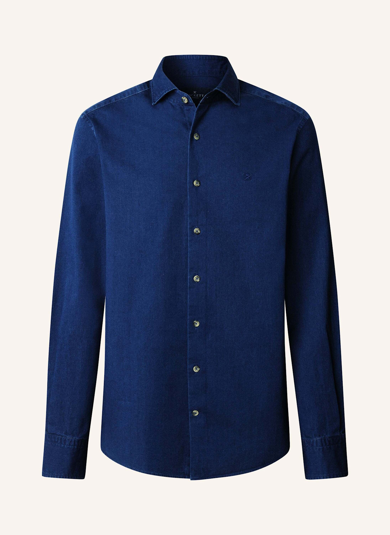 HACKETT LONDON Freizeithemd ESS DENIM DARK: DUNKELBLAU