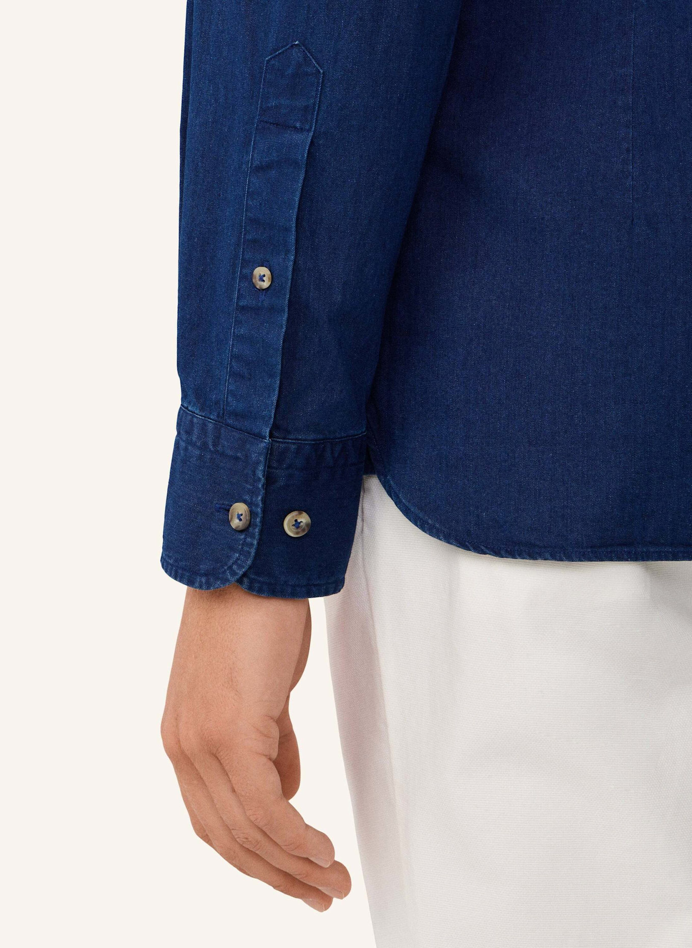 HACKETT LONDON Freizeithemd ESS DENIM DARK: DUNKELBLAU