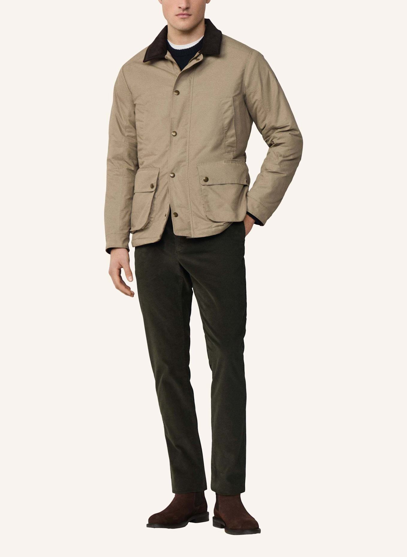 HACKETT LONDON Fieldjacket DRYWAX VELO: BEIGE