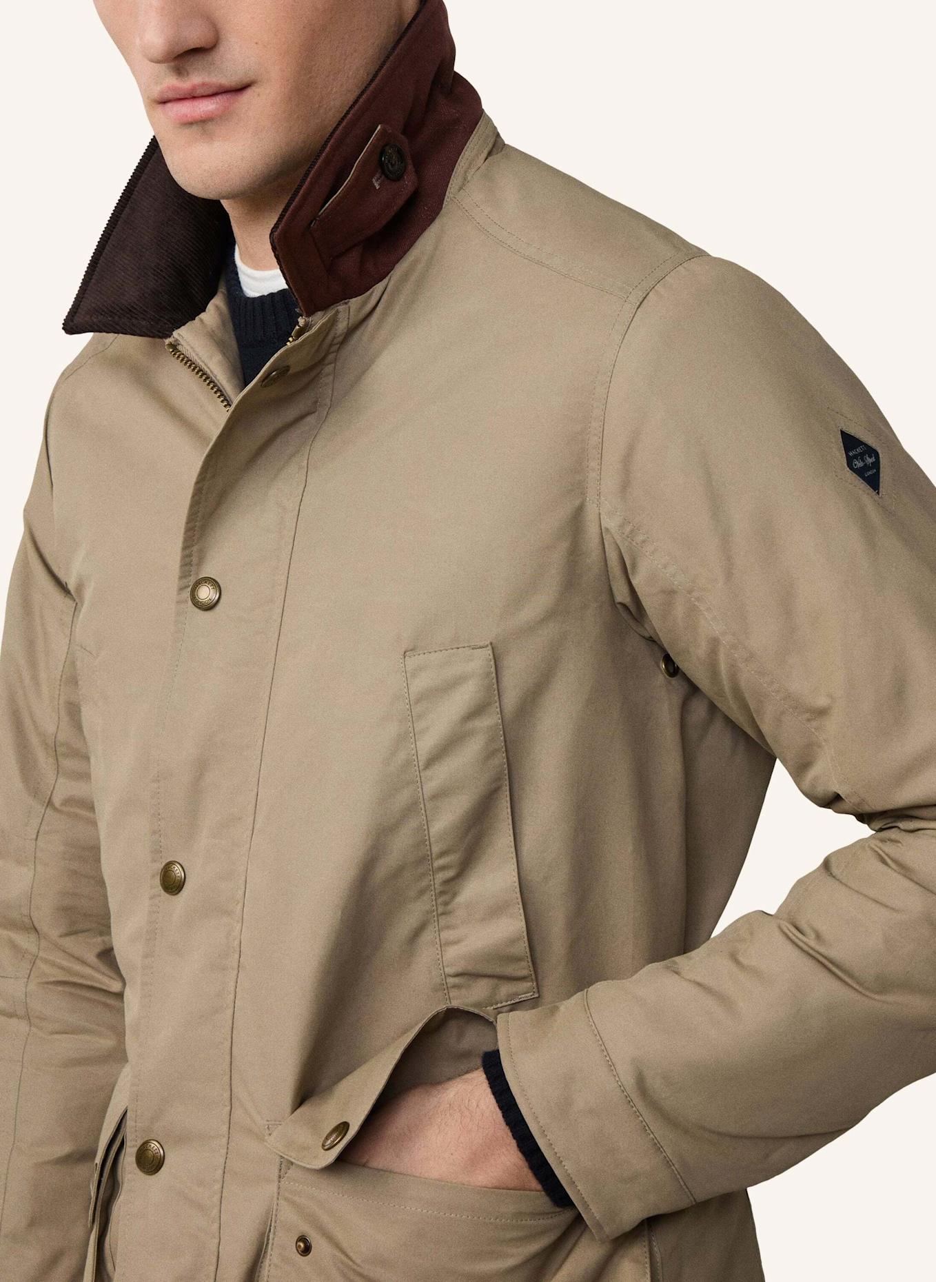 HACKETT LONDON Fieldjacket DRYWAX VELO: BEIGE