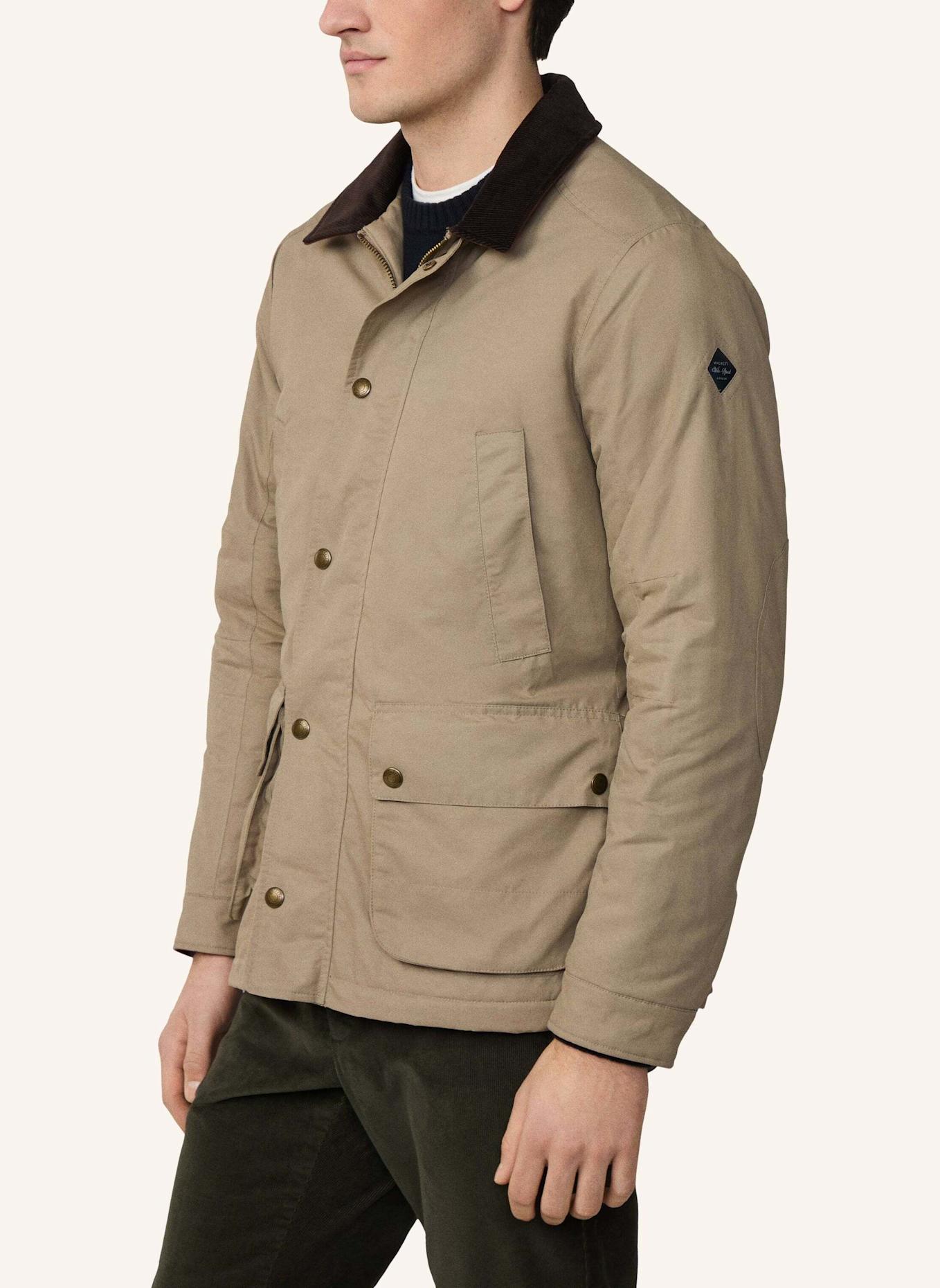 HACKETT LONDON Fieldjacket DRYWAX VELO: BEIGE