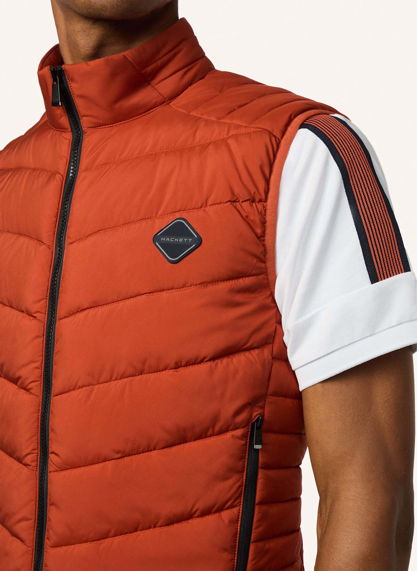 HACKETT LONDON Gilet HS  SONIC GILET: COGNAC
