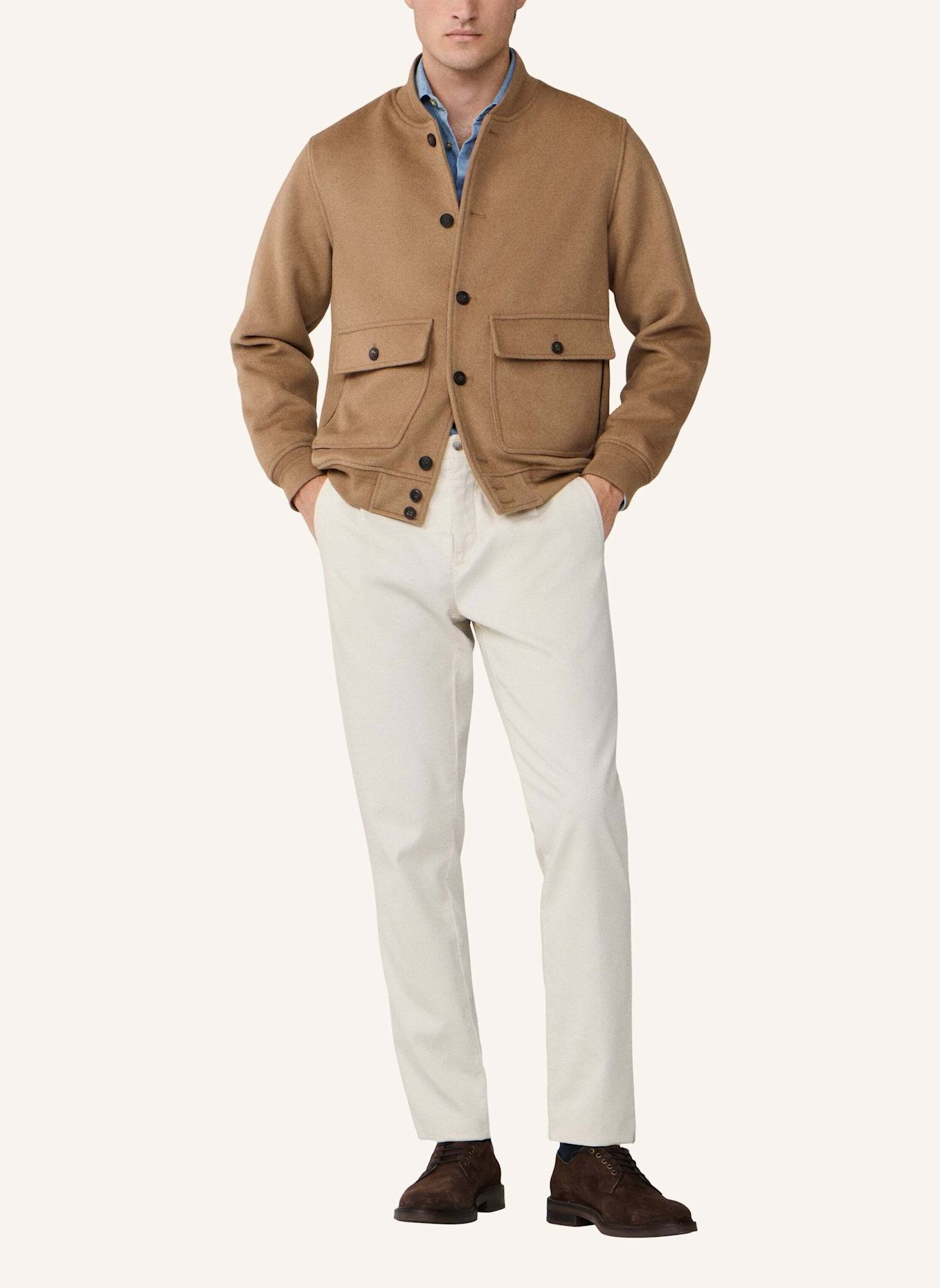 HACKETT LONDON Regenjacke WOOL BOMBER: CAMEL
