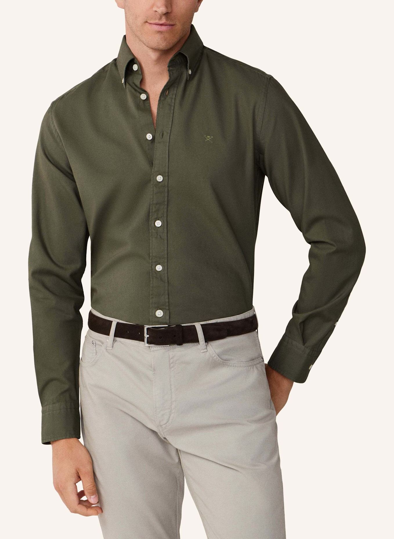 HACKETT LONDON Freizeithemd ESS GMT DYED OXFORD: GRÜN
