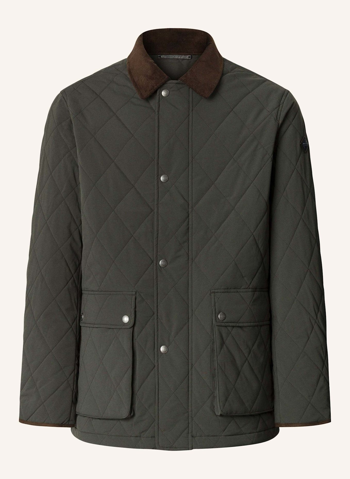 HACKETT LONDON Fieldjacket QUILTED JKT: DUNKELGRÜN