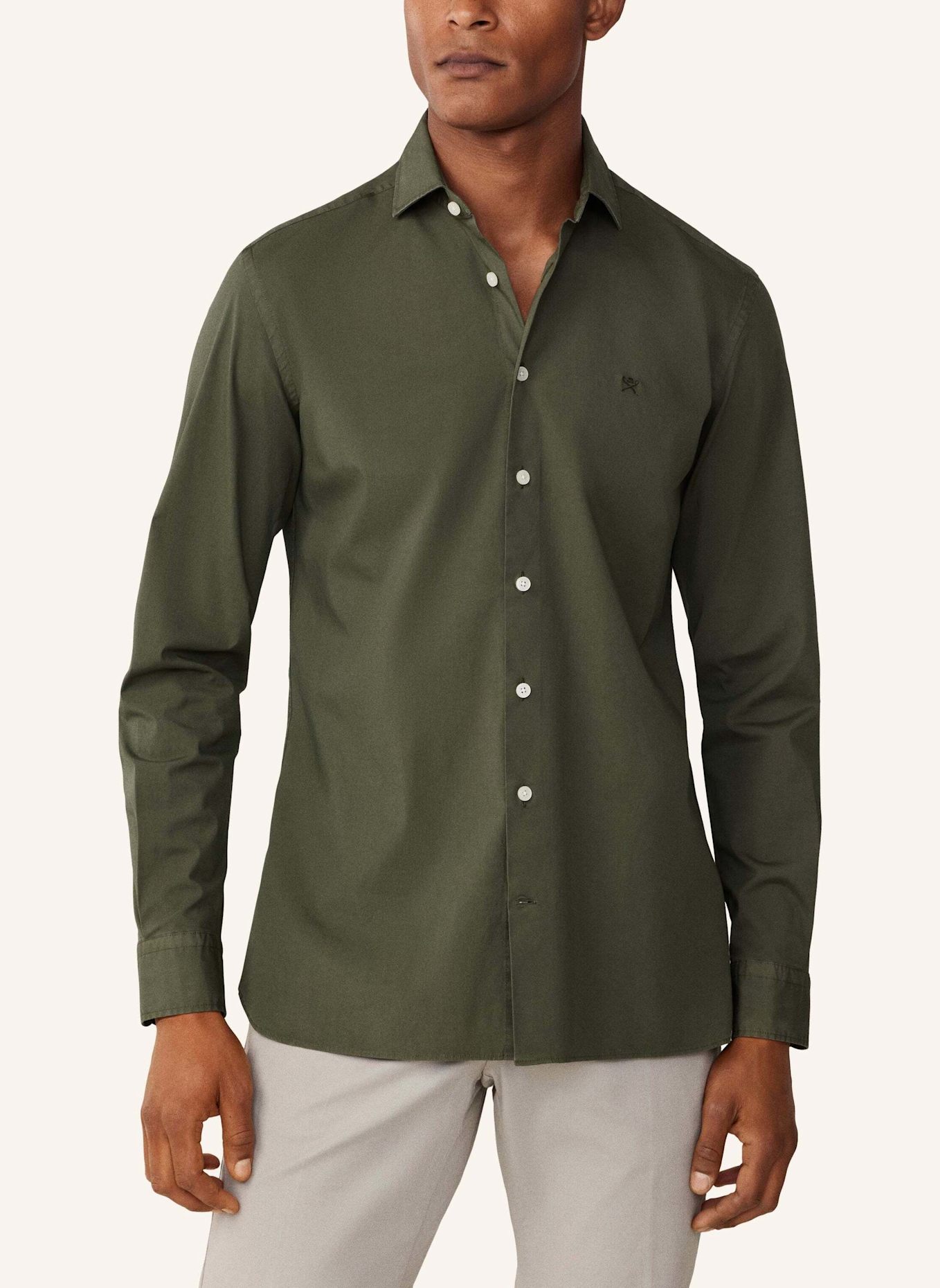 HACKETT LONDON Freizeithemd ESS STRETCH POP: GRÜN