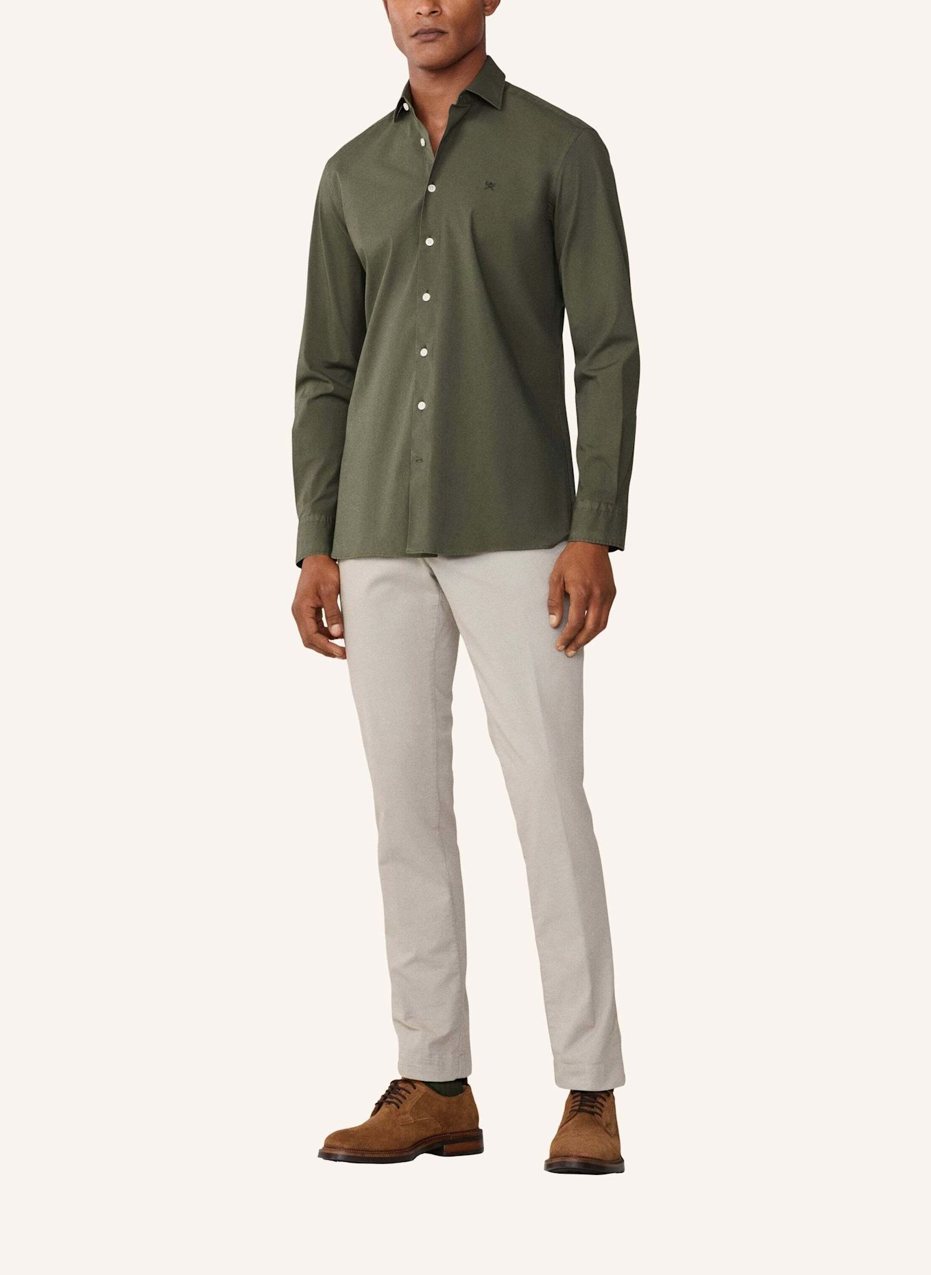 HACKETT LONDON Freizeithemd ESS STRETCH POP: GRÜN