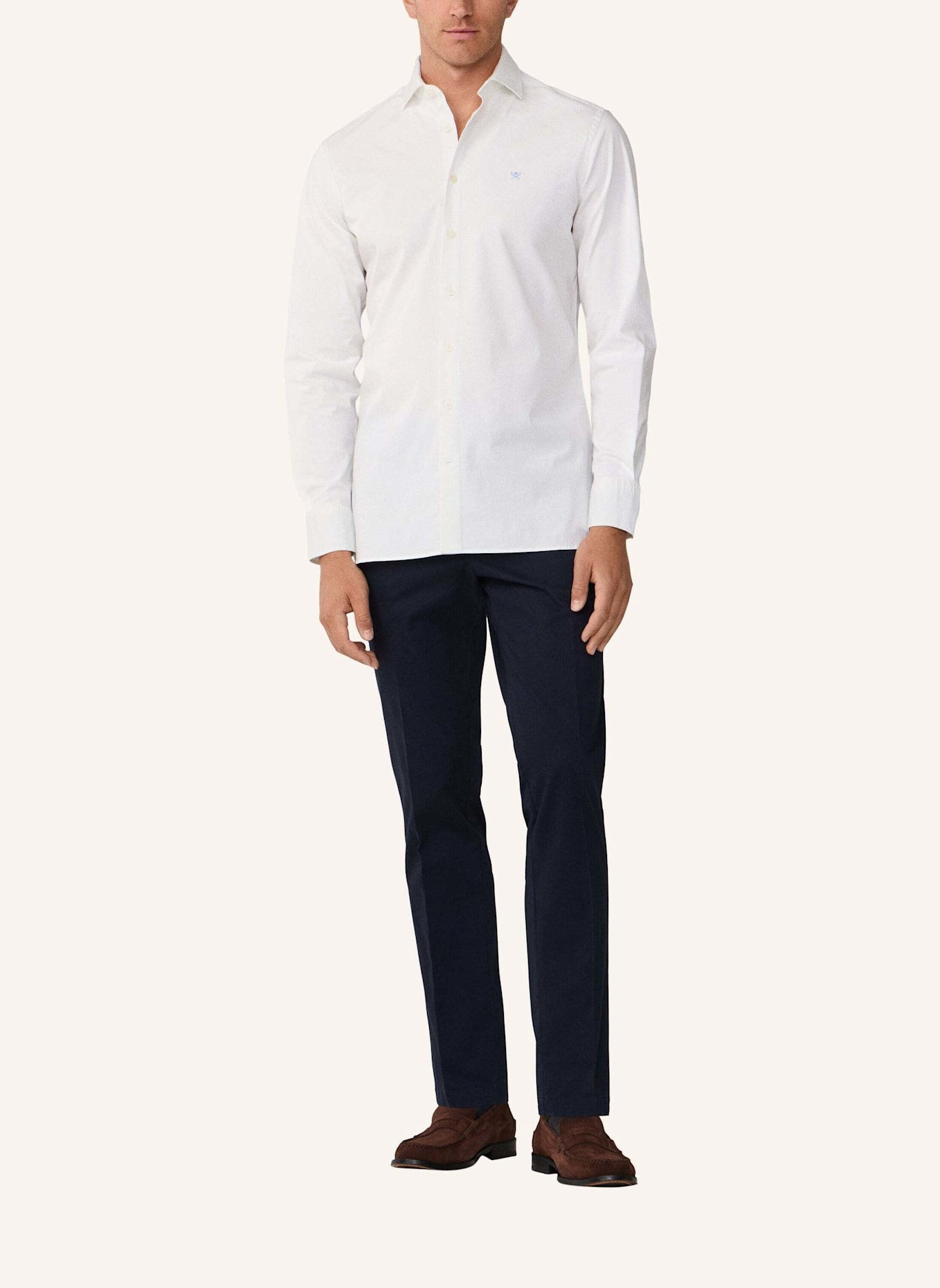 HACKETT LONDON Freizeithemd ESS STRETCH POP: WEISS