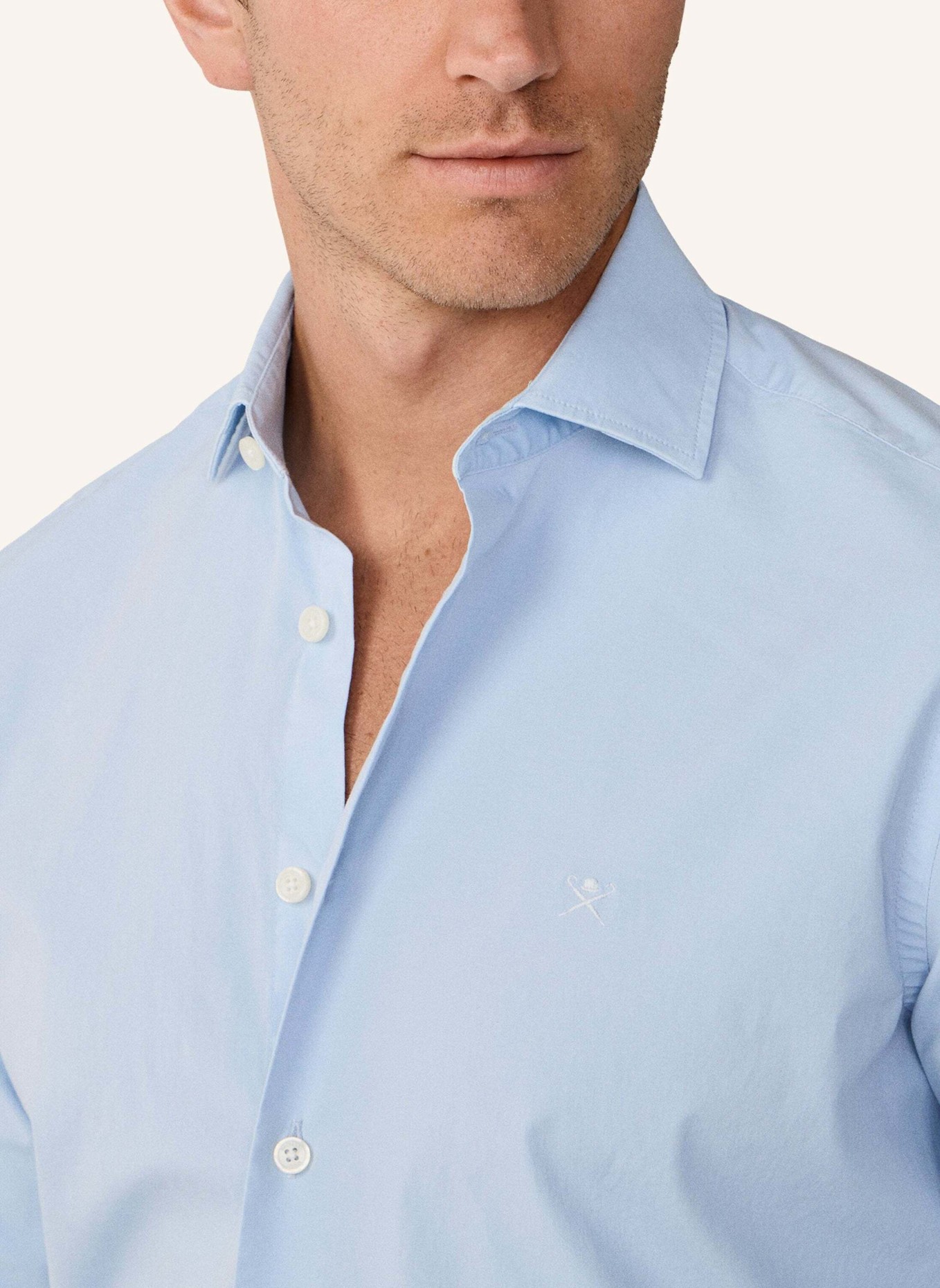 HACKETT LONDON Freizeithemd ESS STRETCH POP: BLAU