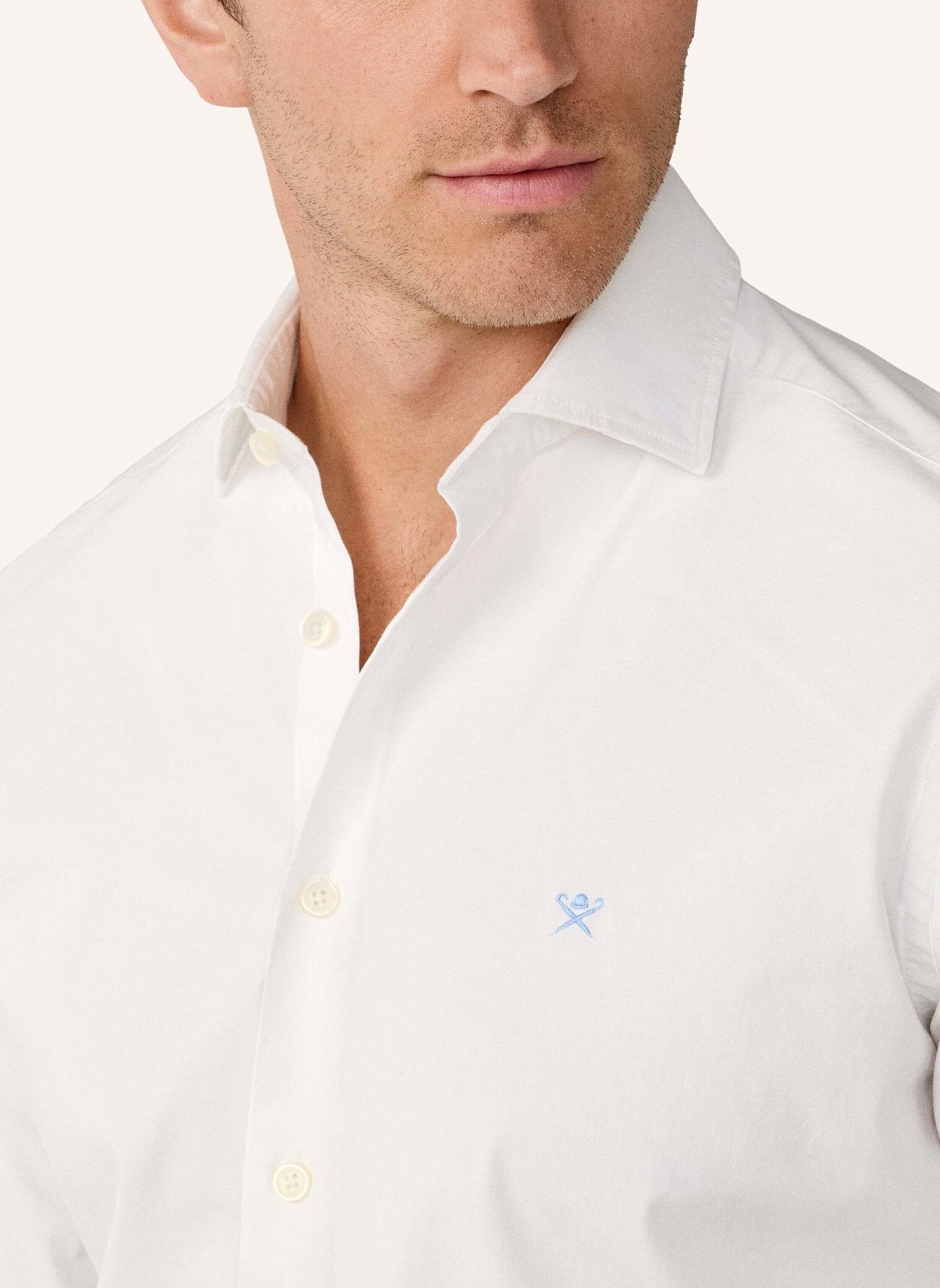 HACKETT LONDON Freizeithemd ESS STRETCH POP: WEISS