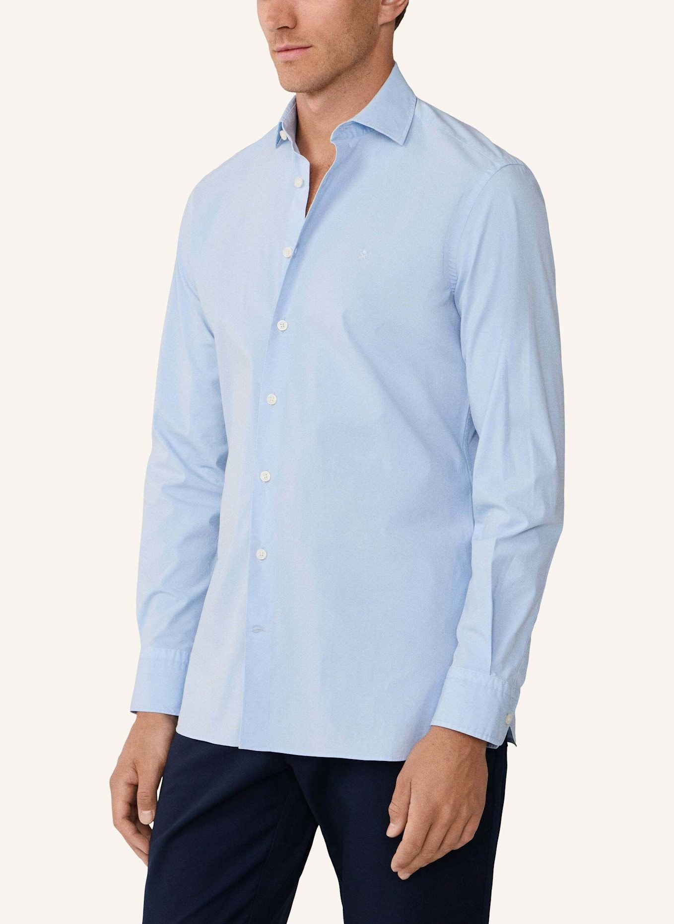 HACKETT LONDON Freizeithemd ESS STRETCH POP: BLAU