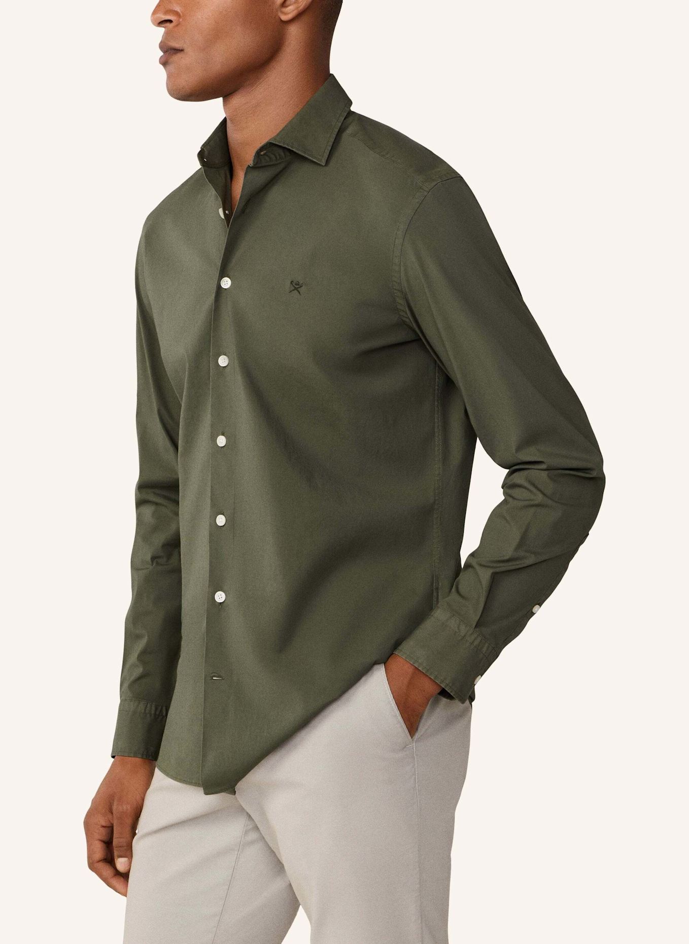HACKETT LONDON Freizeithemd ESS STRETCH POP: GRÜN
