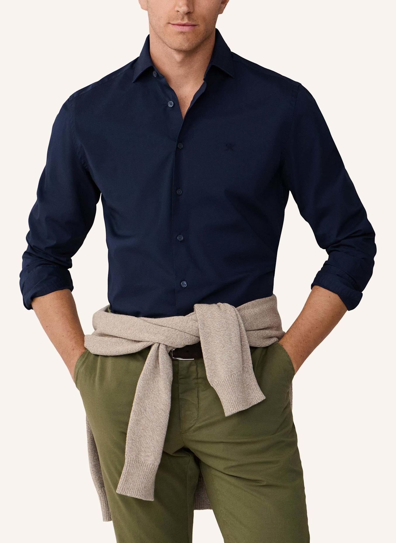 HACKETT LONDON Freizeithemd ESS STRETCH POP: BLAU