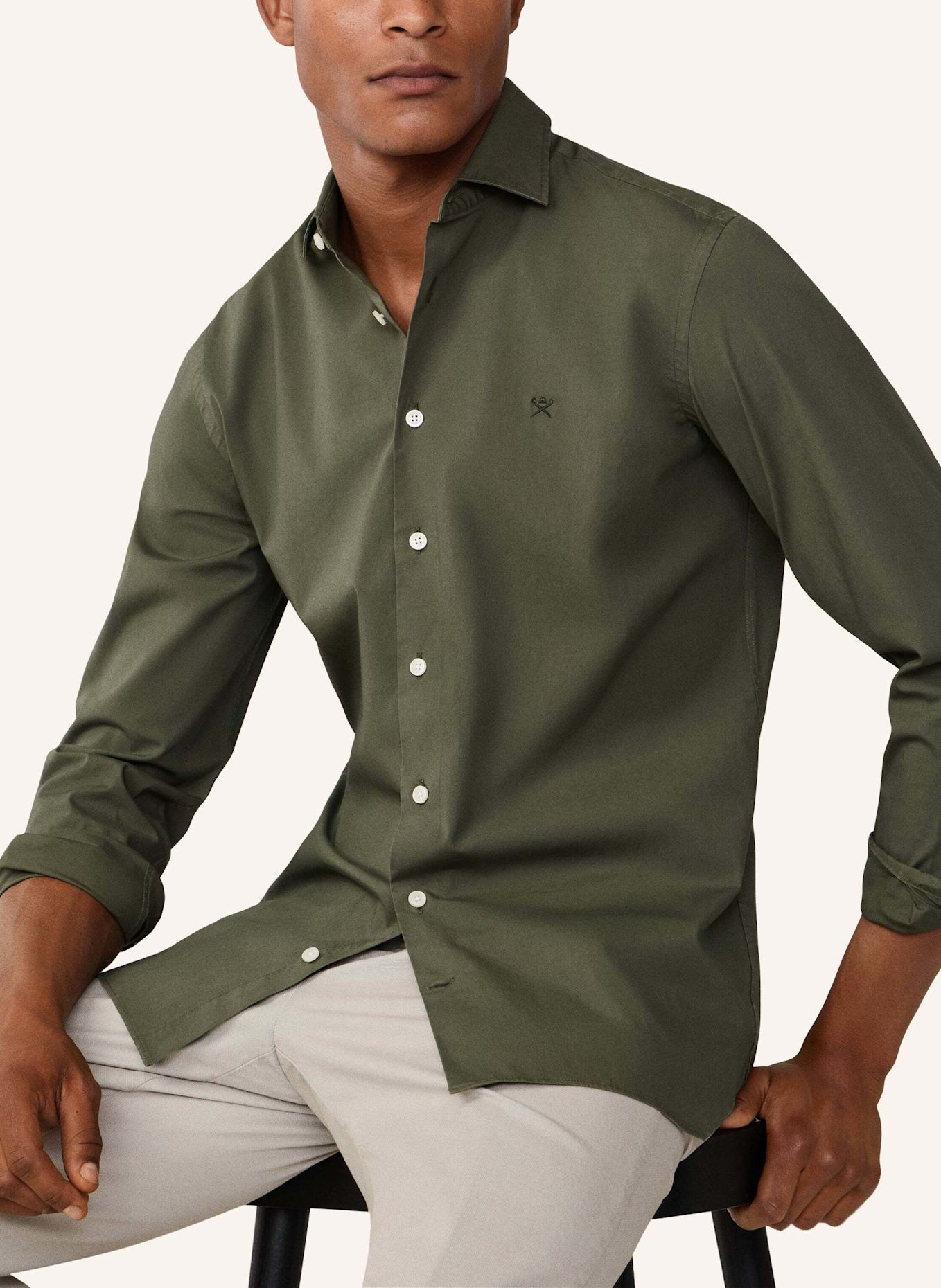 HACKETT LONDON Freizeithemd ESS STRETCH POP: GRÜN