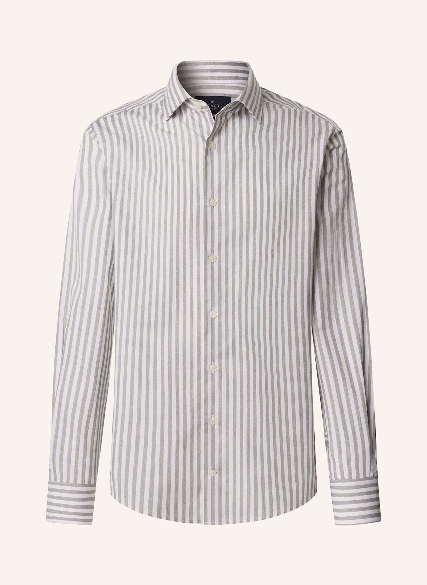 HACKETT LONDON Freizeithemd MELANGE STRIPE: GRÜN