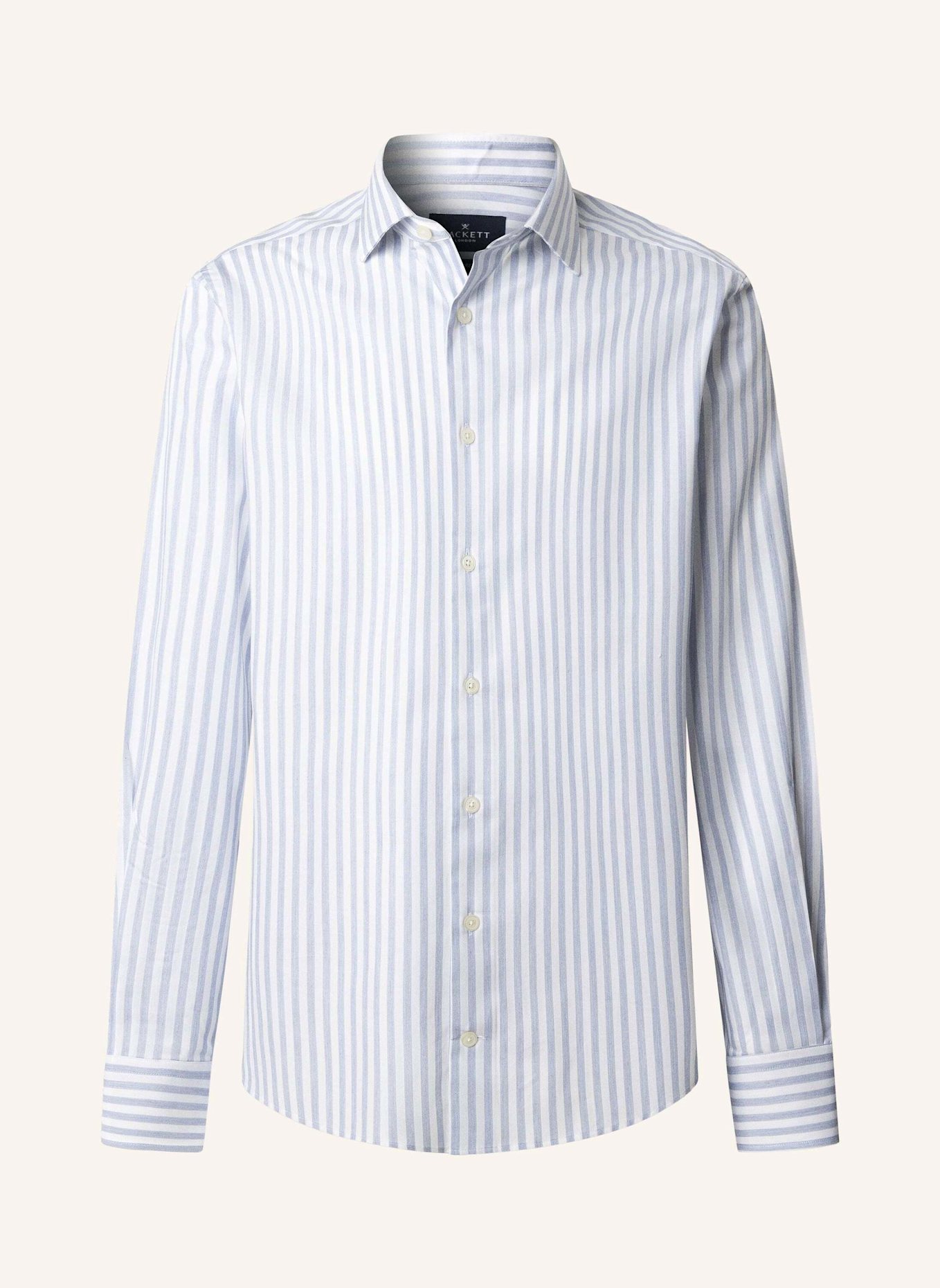 HACKETT LONDON Freizeithemd MELANGE STRIPE: HELLBLAU