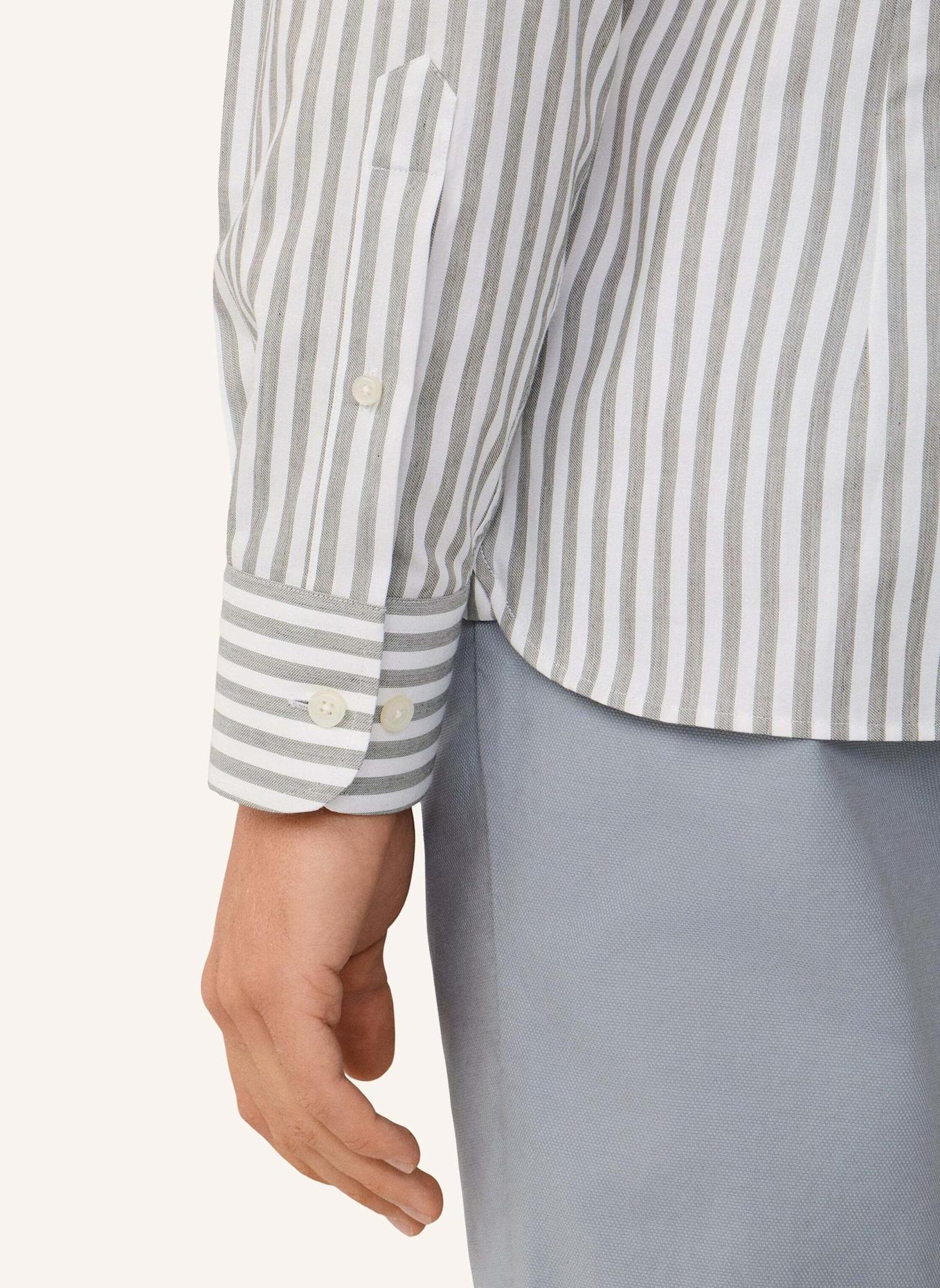 HACKETT LONDON Freizeithemd MELANGE STRIPE: GRÜN
