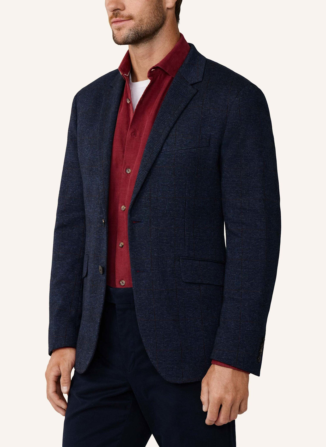 HACKETT LONDON Blazer NAVY POW KNIT CC: BLAU