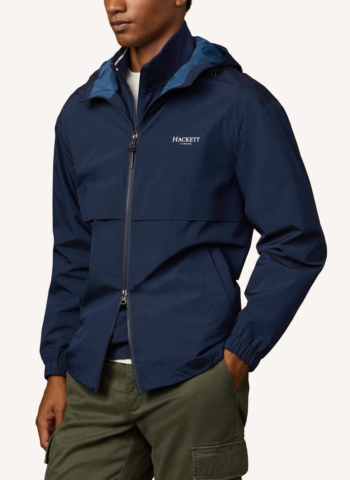 HACKETT LONDON Fieldjacket HERITAGE ANORAK: DUNKELBLAU