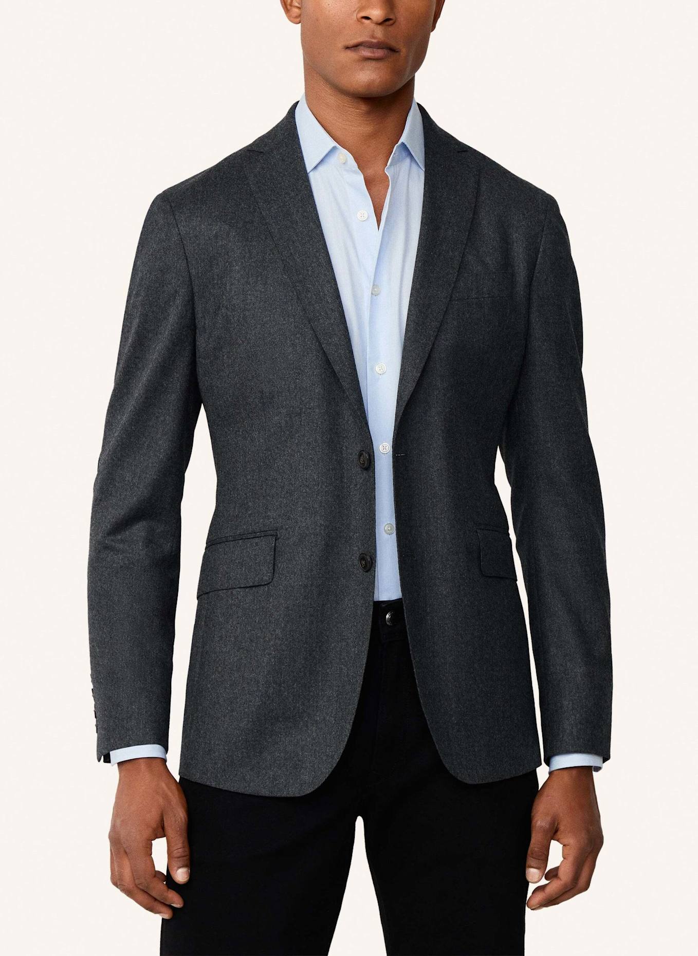 HACKETT LONDON Blazer PERFORMANCE FLANNEL: GRAU