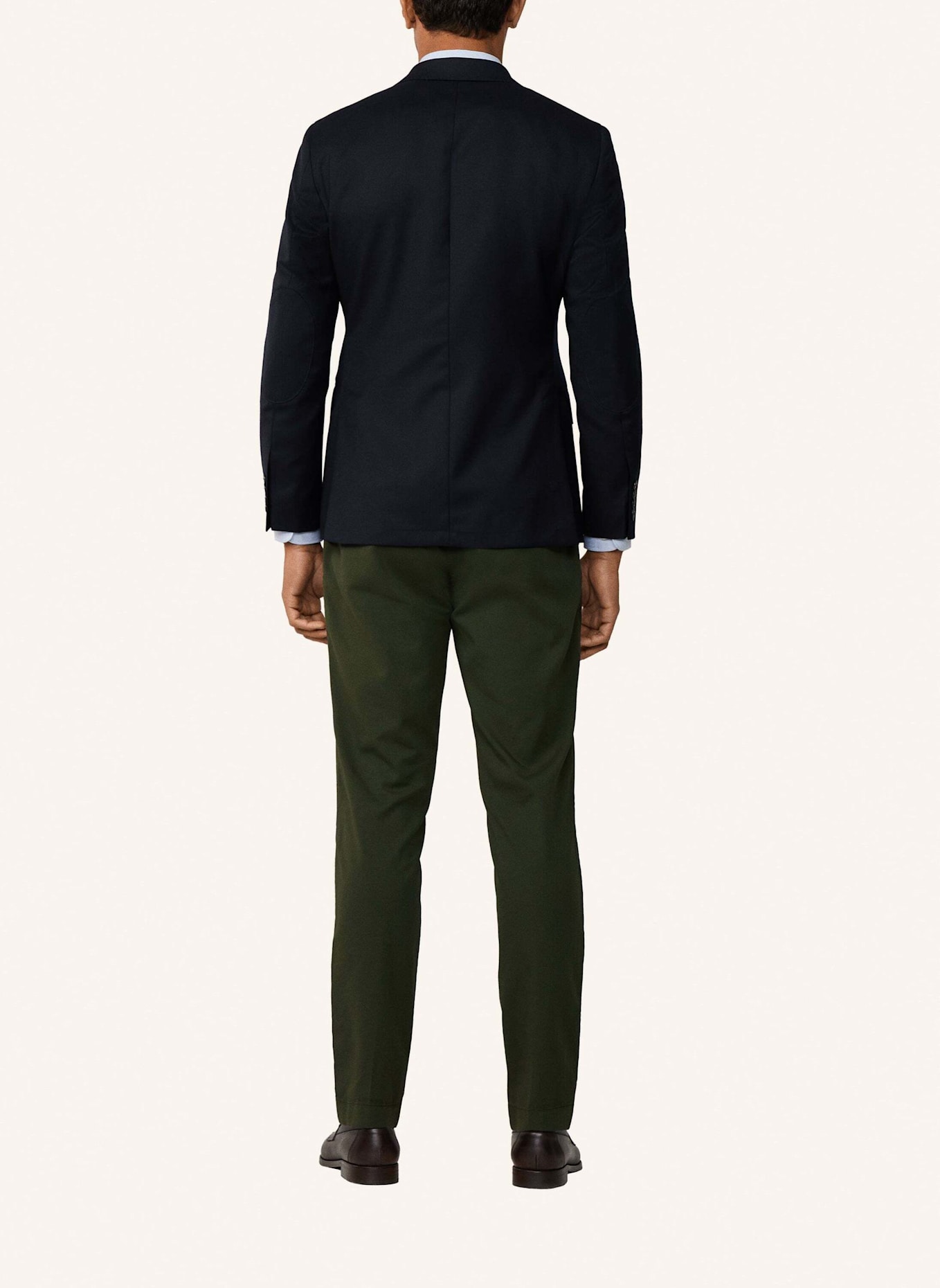 HACKETT LONDON Sakko PERFORMANCE FLANNEL: DUNKELBLAU