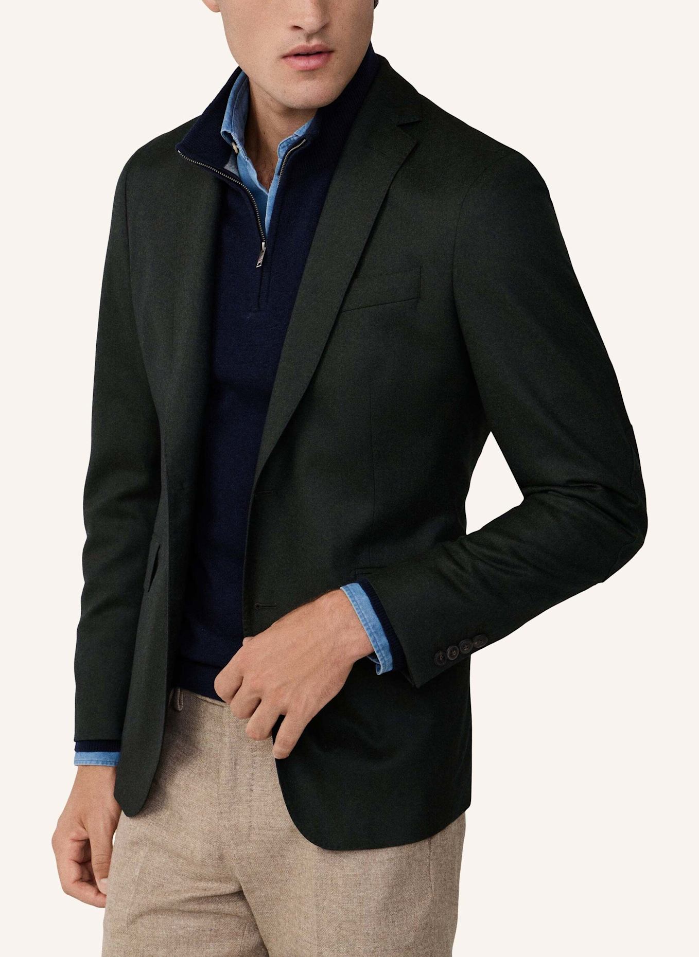 HACKETT LONDON Blazer PERFORMANCE FLANNEL: DUNKELGRÜN