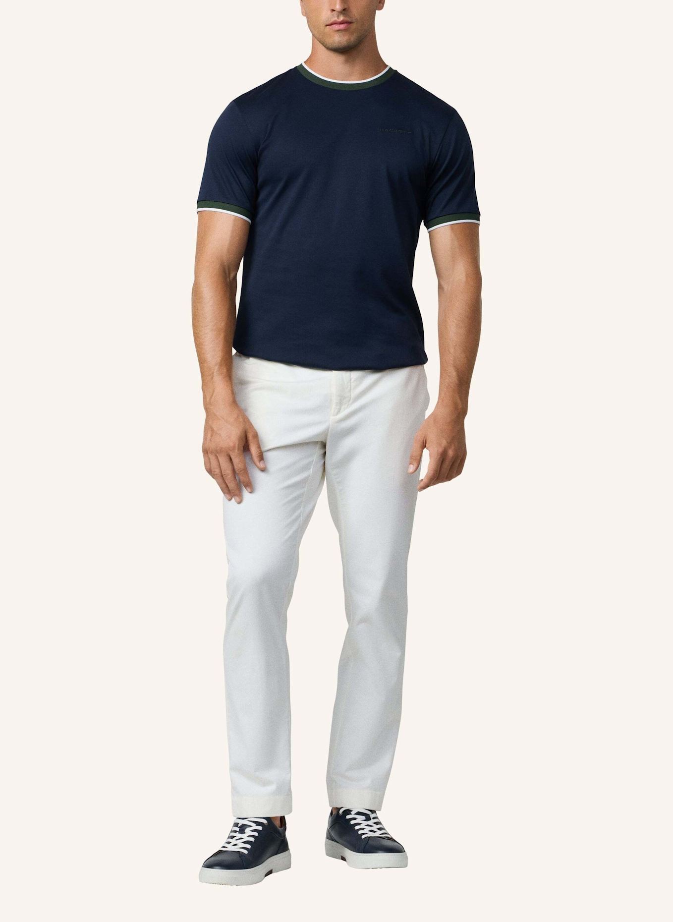 HACKETT LONDON T-Shirt HS CLUB COLLAR TEE: DUNKELBLAU