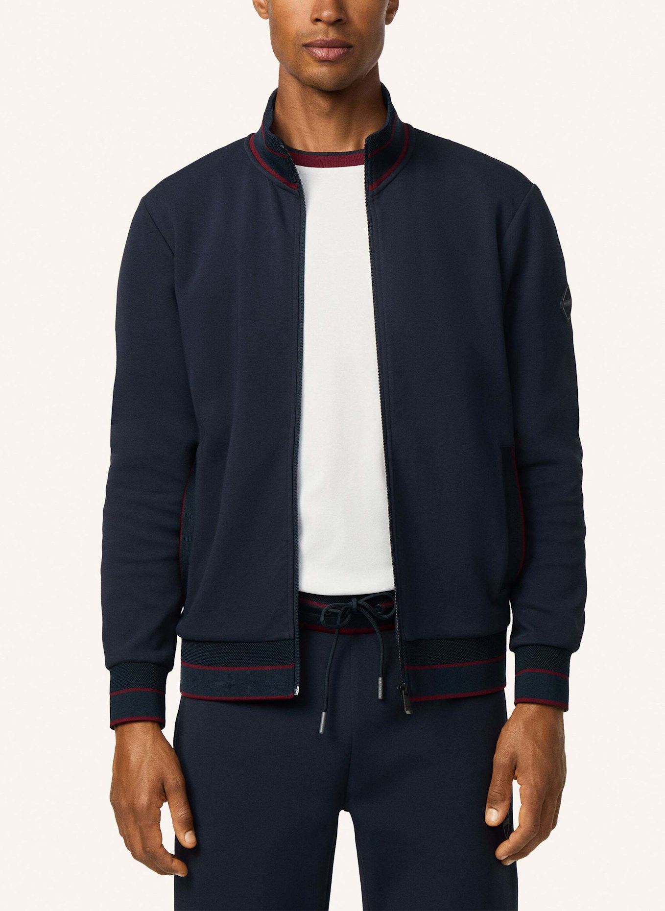 HACKETT LONDON Hoodiejacke HS MANOR TRACK FZ: DUNKELBLAU
