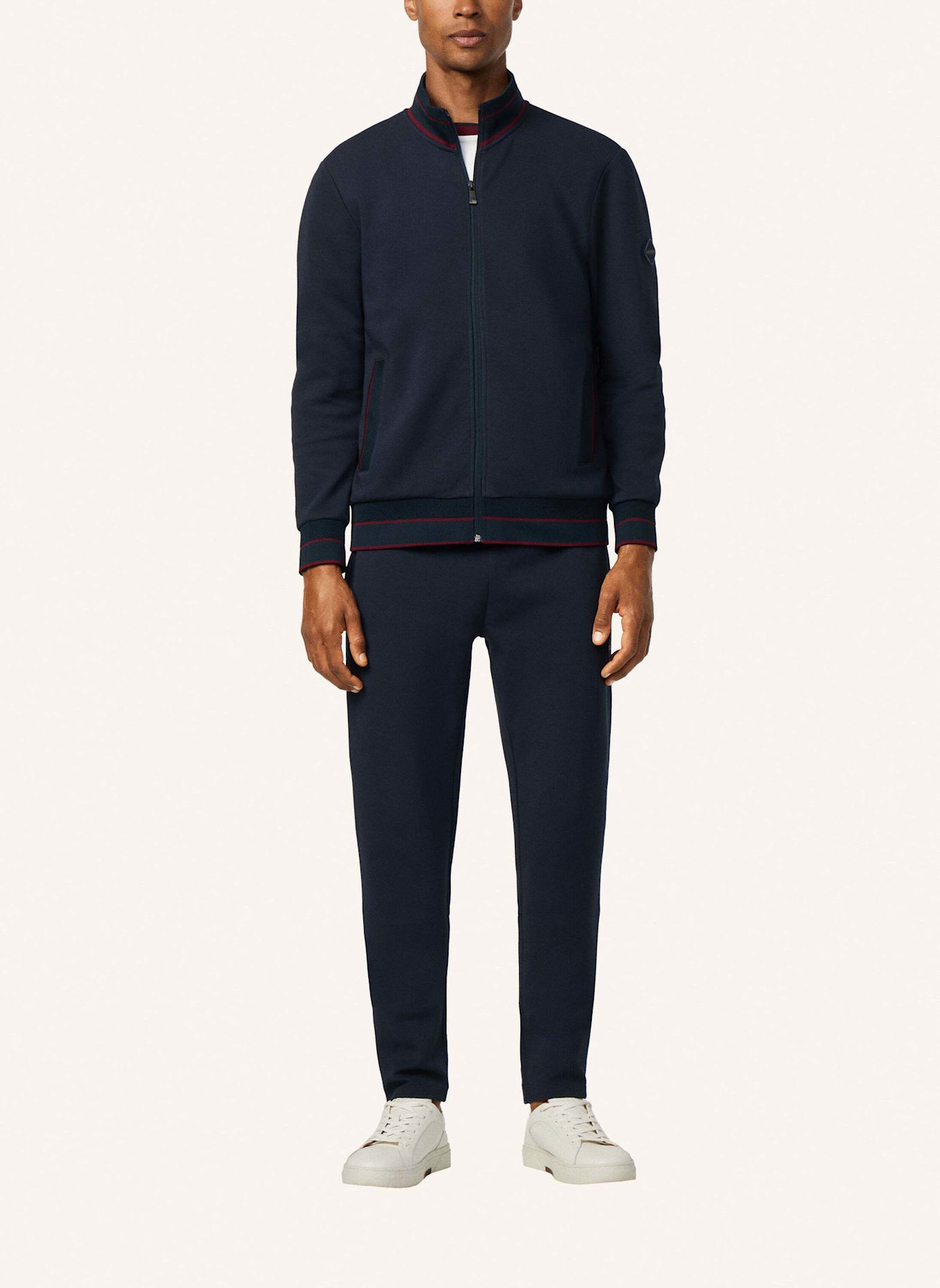 HACKETT LONDON Hoodiejacke HS MANOR TRACK FZ: DUNKELBLAU