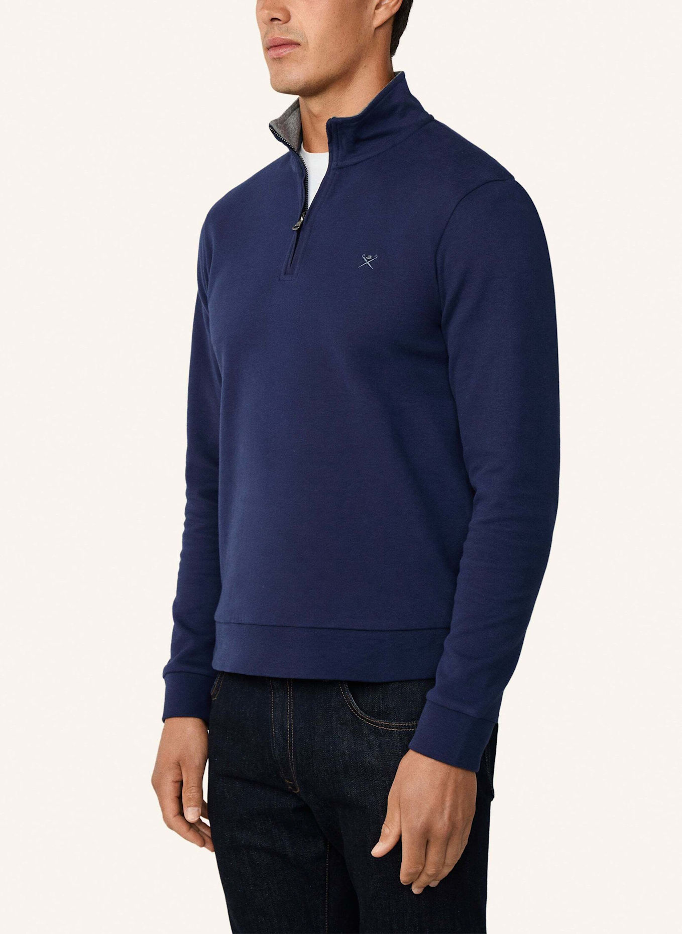 HACKETT LONDON Sweatshirt NEW DOUBLE KNIT HZ: BLAU