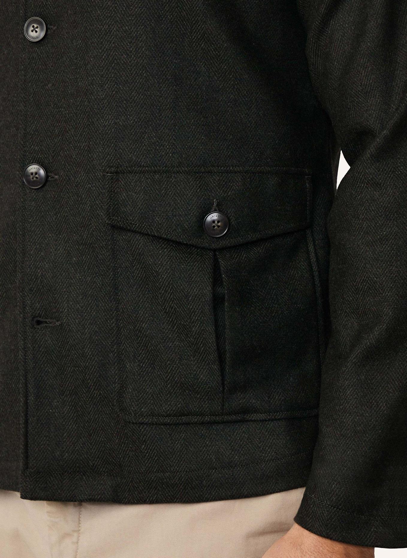 HACKETT LONDON Fieldjacket HBONE FLAN OVERSHIRT: GRÜN