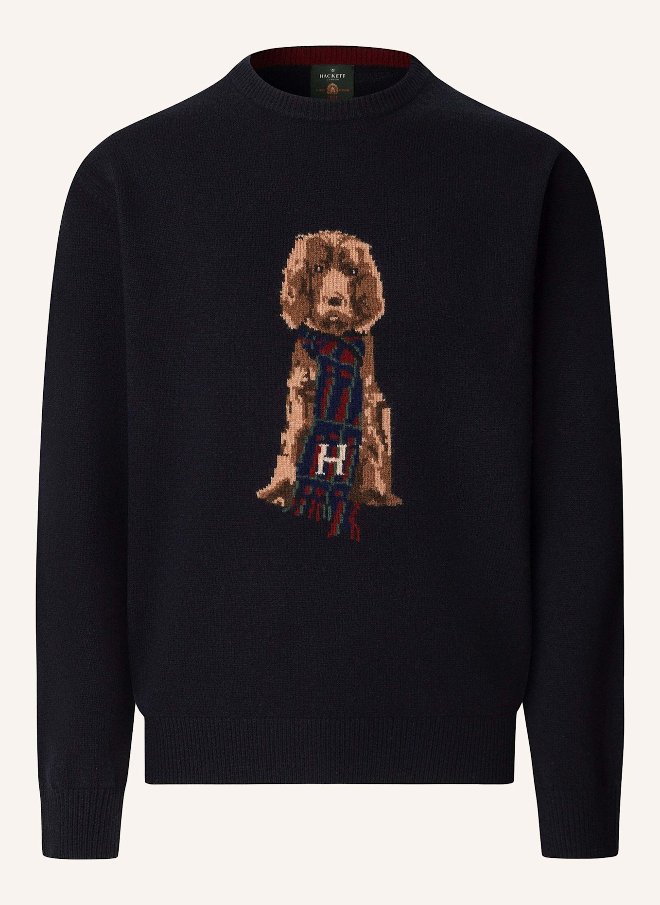 HACKETT LONDON Pullover HARRY KNIT CREW: BLAU