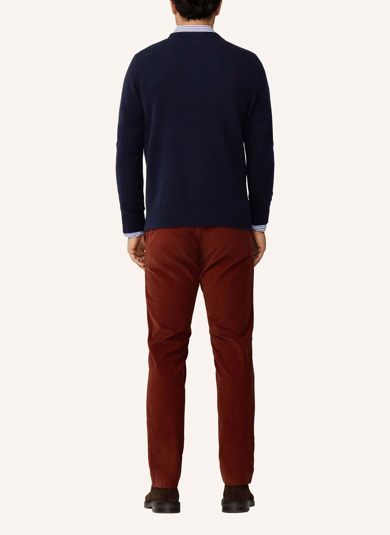 HACKETT LONDON Pullover HARRY KNIT CREW: BLAU