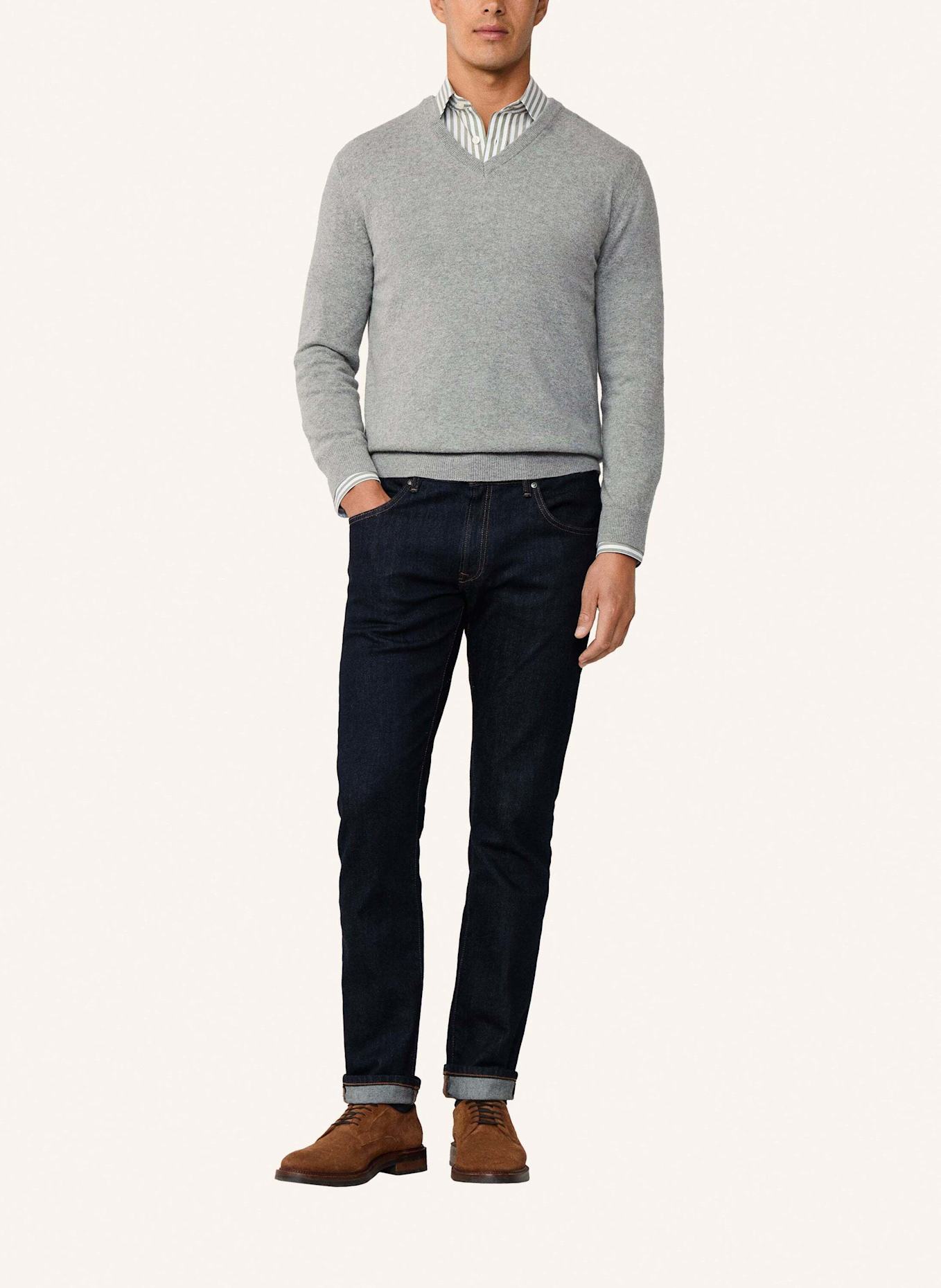 HACKETT LONDON Pullover MERINO CASH MIX V: GRAU