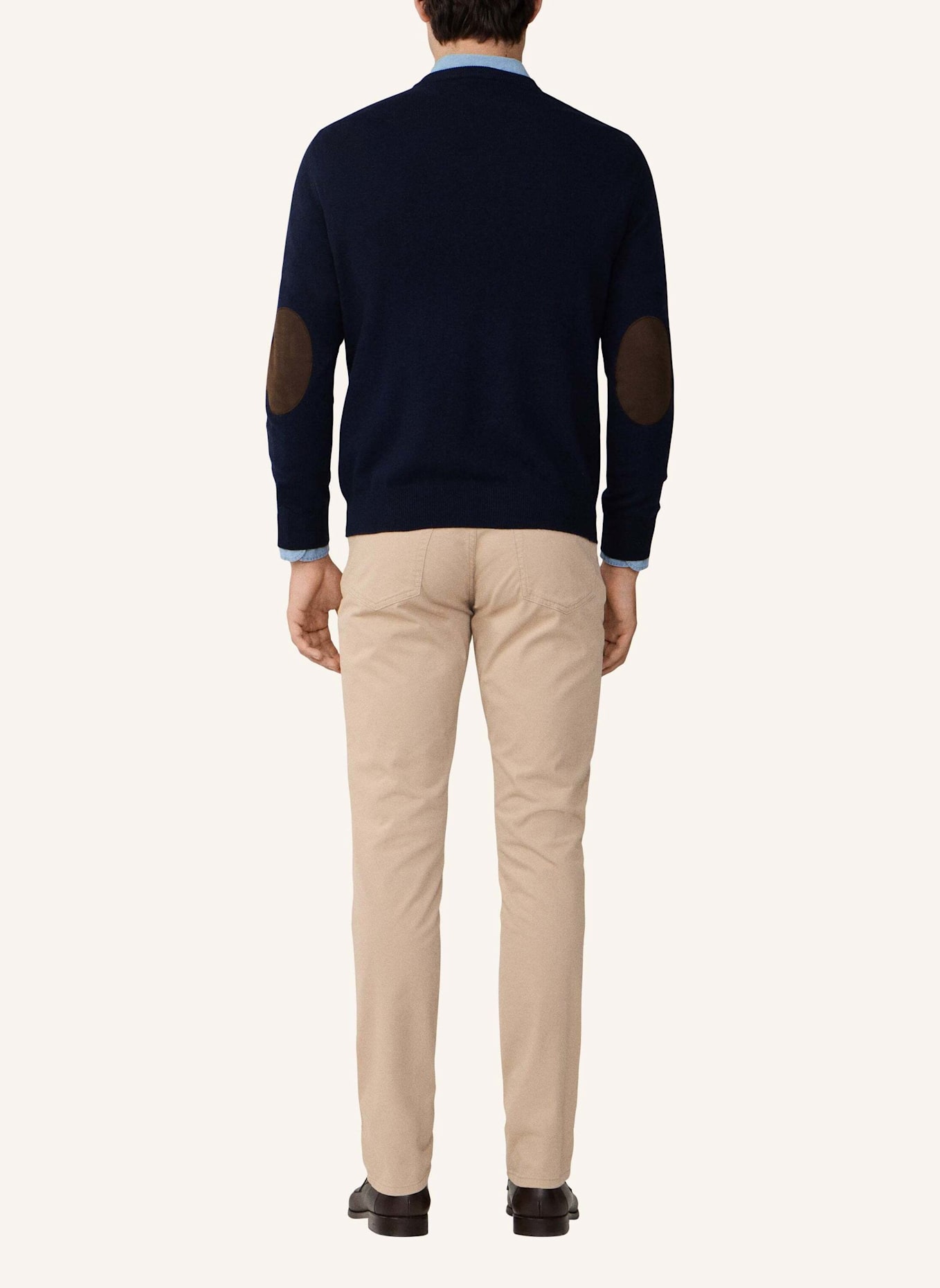 HACKETT LONDON Pullover MERINO CASH MIX V: BLAU