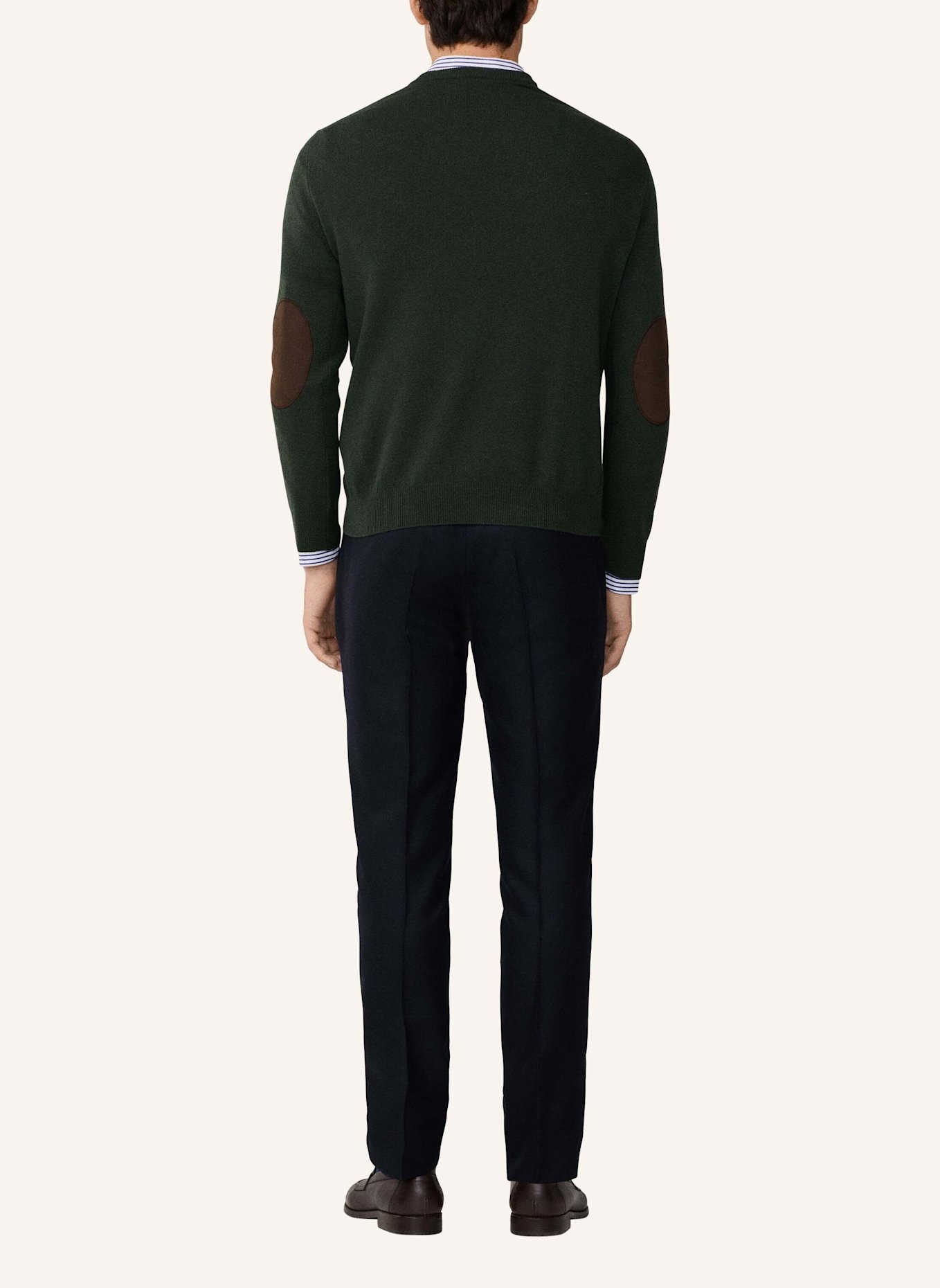 HACKETT LONDON Pullover MERINO CASH MIX V: GRÜN