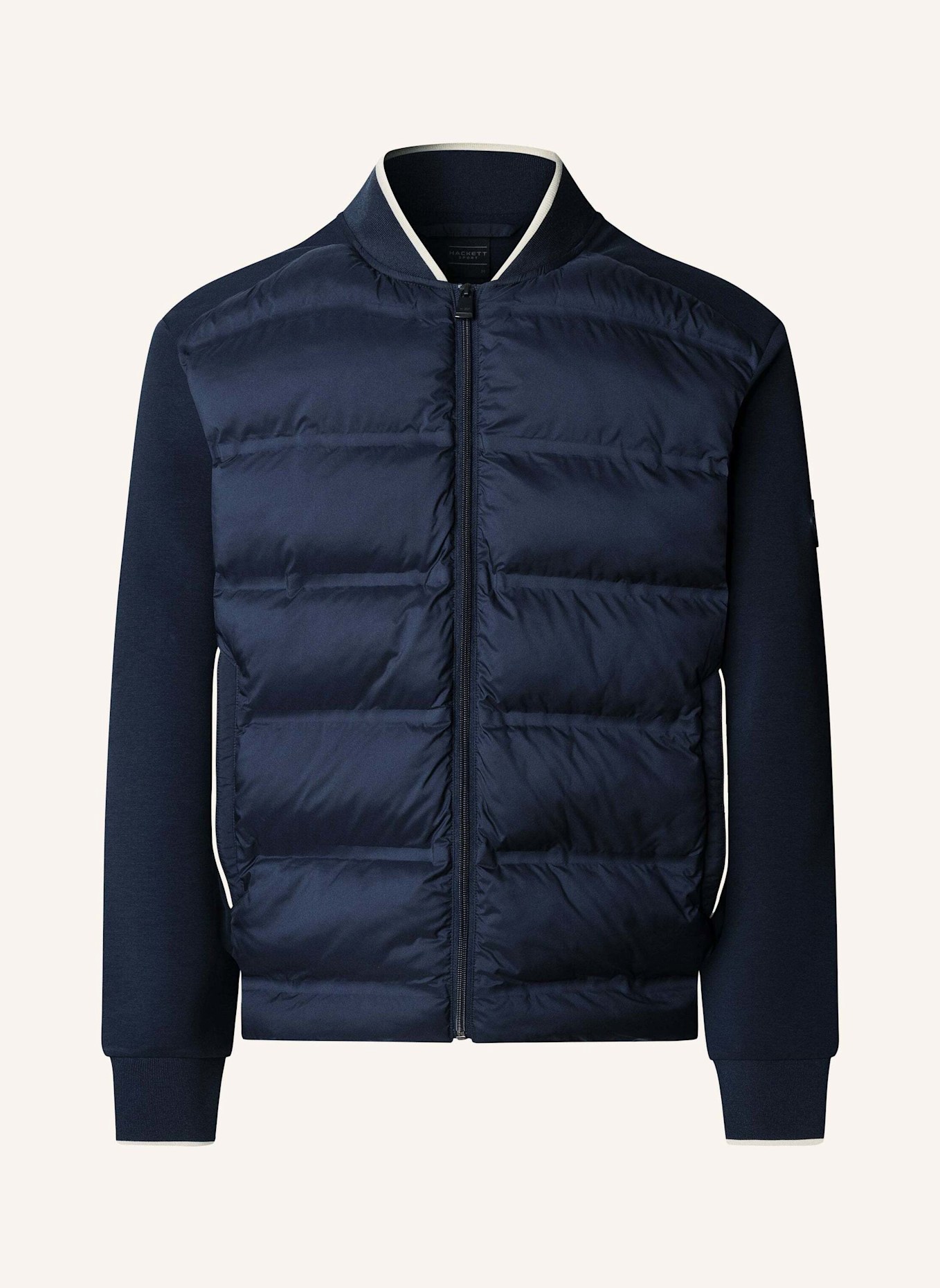 HACKETT LONDON Hoodiejacke HS QUILT BOMBER FZ: DUNKELBLAU