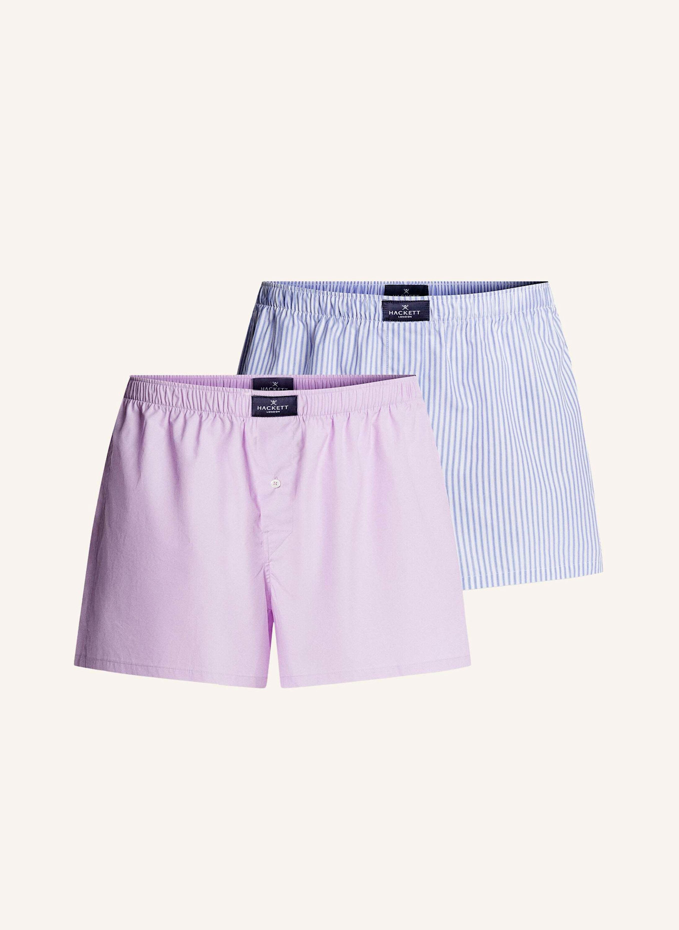 HACKETT LONDON Boxershort STRIPES BOXER 2P: LILA