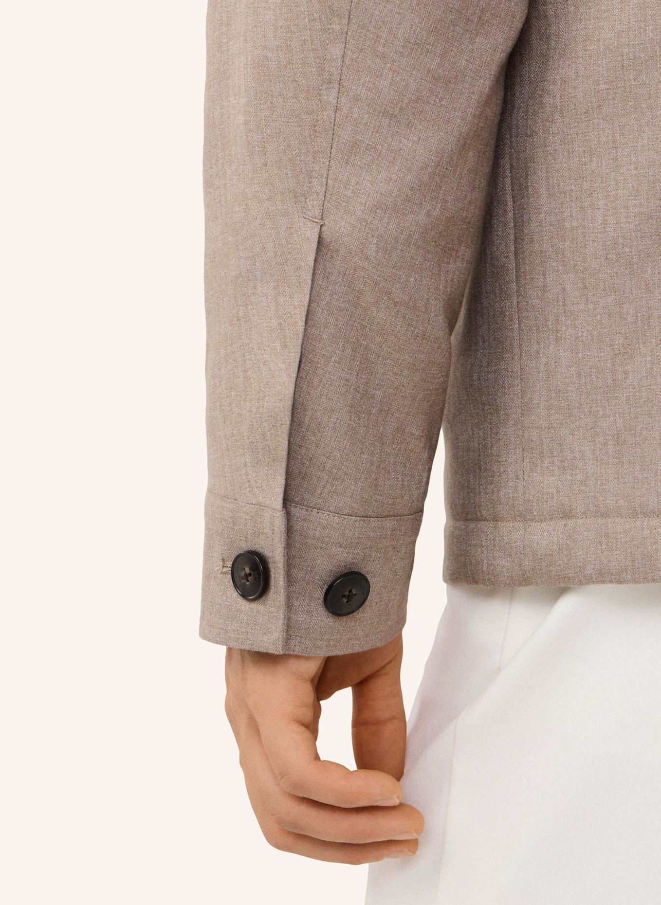 HACKETT LONDON Fieldjacket HERRINGBONE SHACKET: TAUPE/ HELLBRAUN